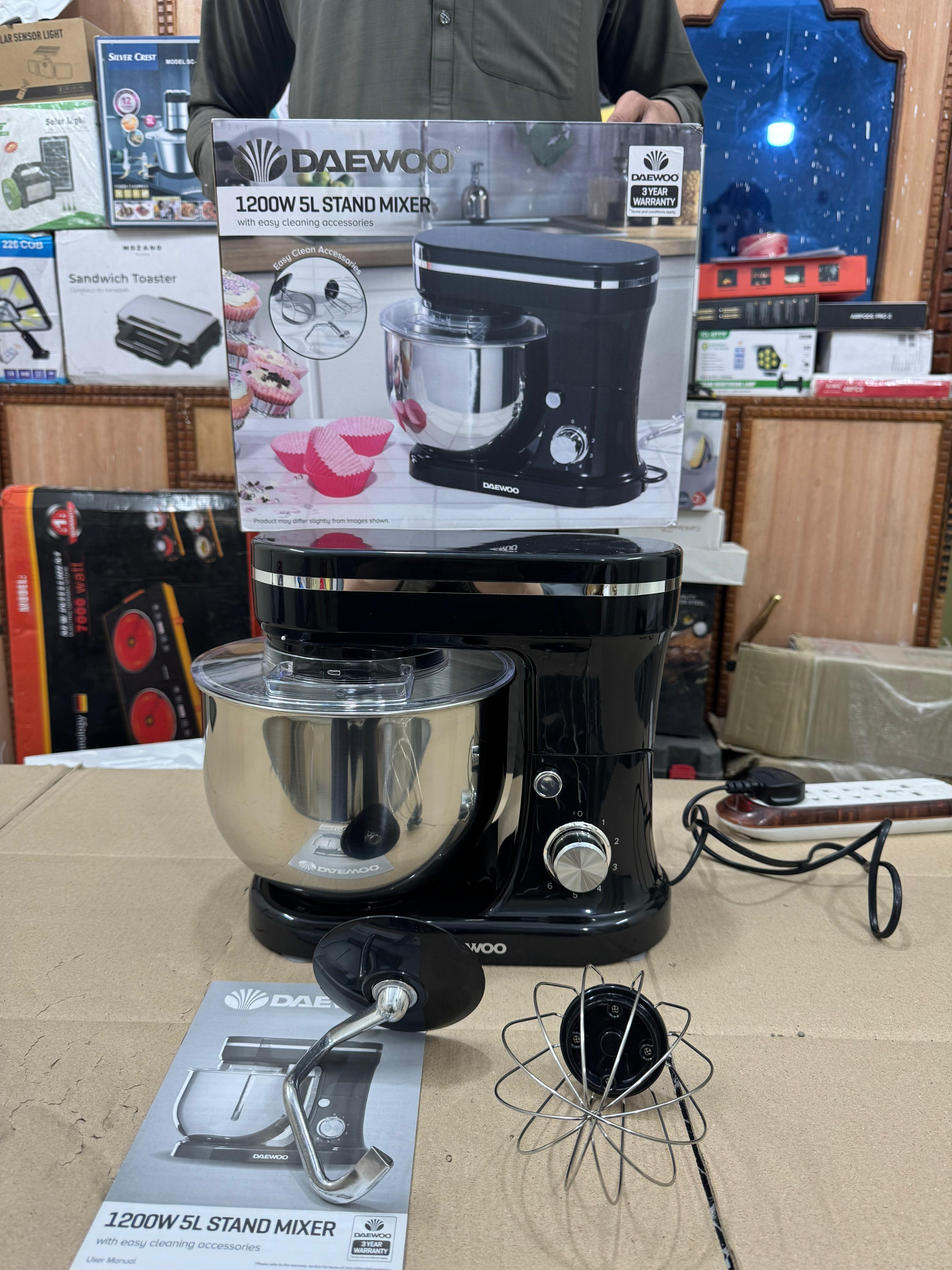 UK lot DAEWOO 5l stand mixer 1200watt