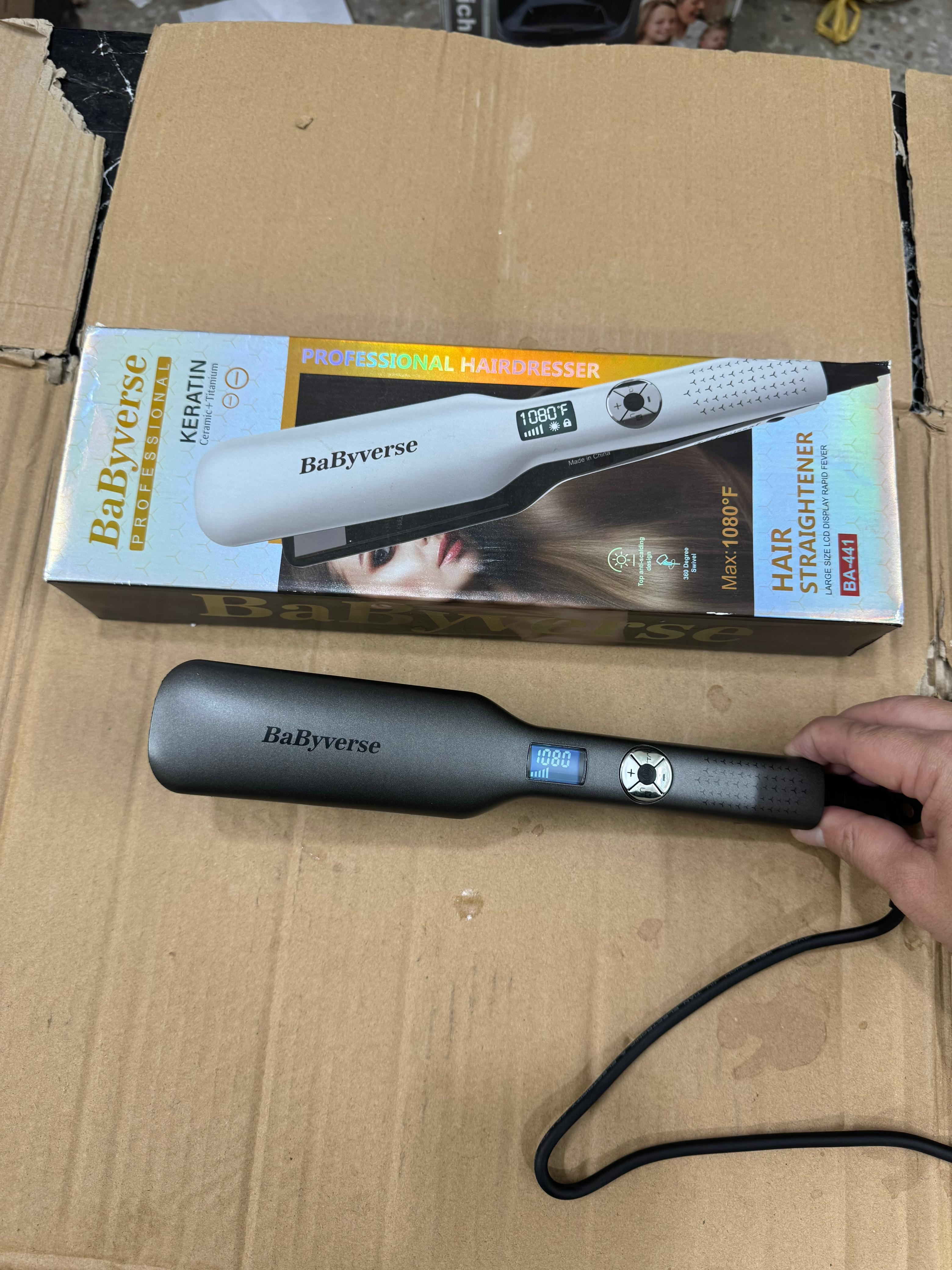 babyverse professional hair straightener