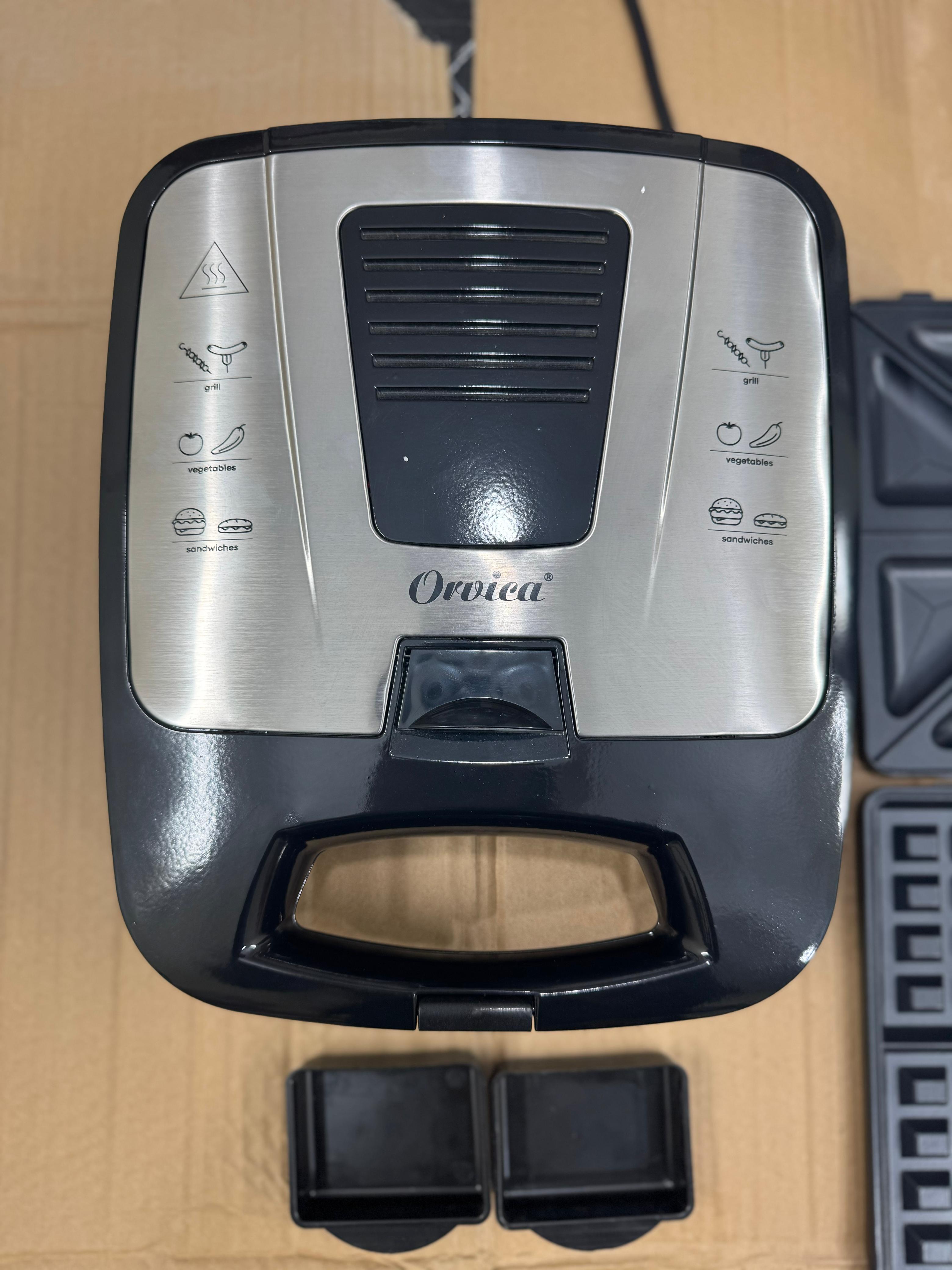 Orvica 3 in 1 large size sandwich maker set