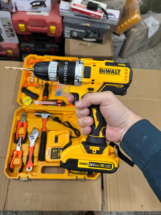 DeWalt commercial use 117 pcs drill machine set 36V