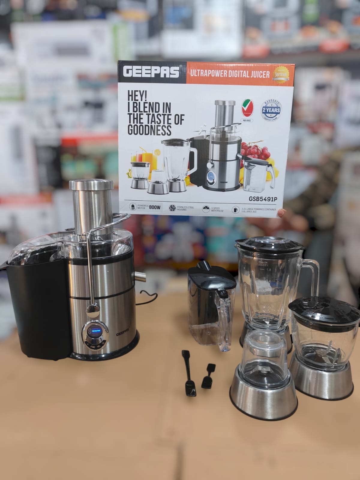 Geepas Ultrapower digital 4 in 1 juicer blender