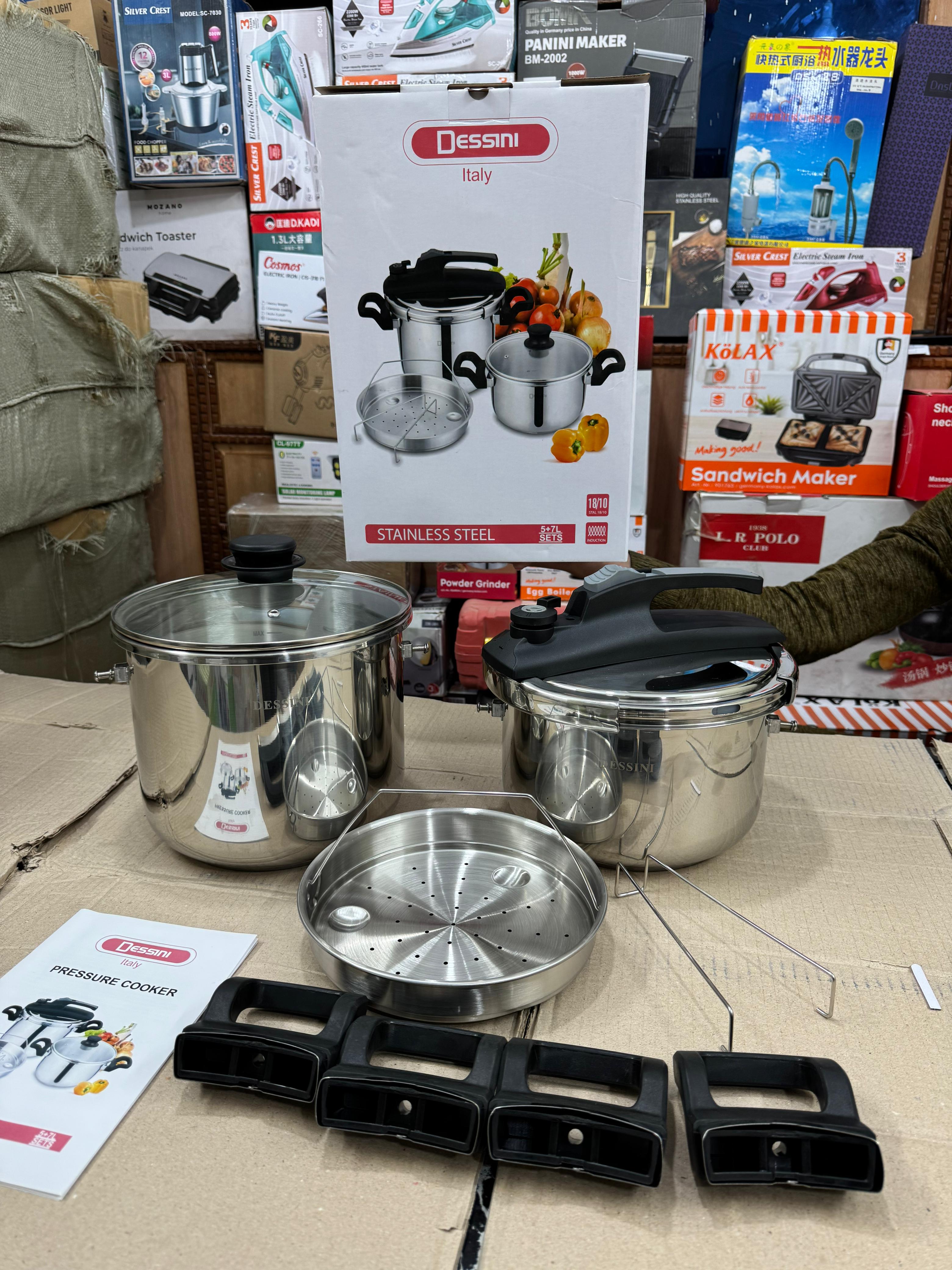 DISSENI Italy 3 in 1 pressure cooker set