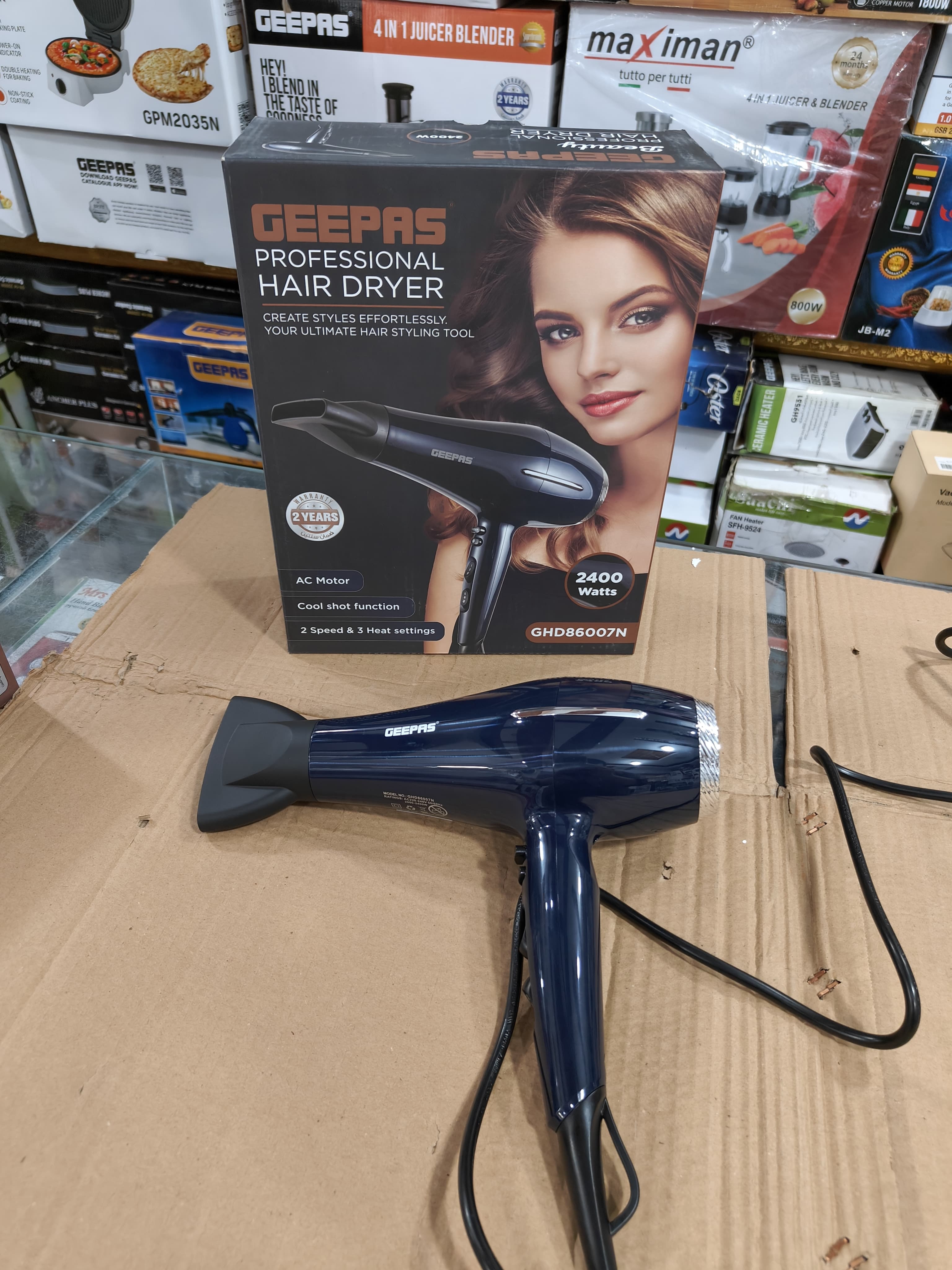 GEEPAS professional hair dryer 86007