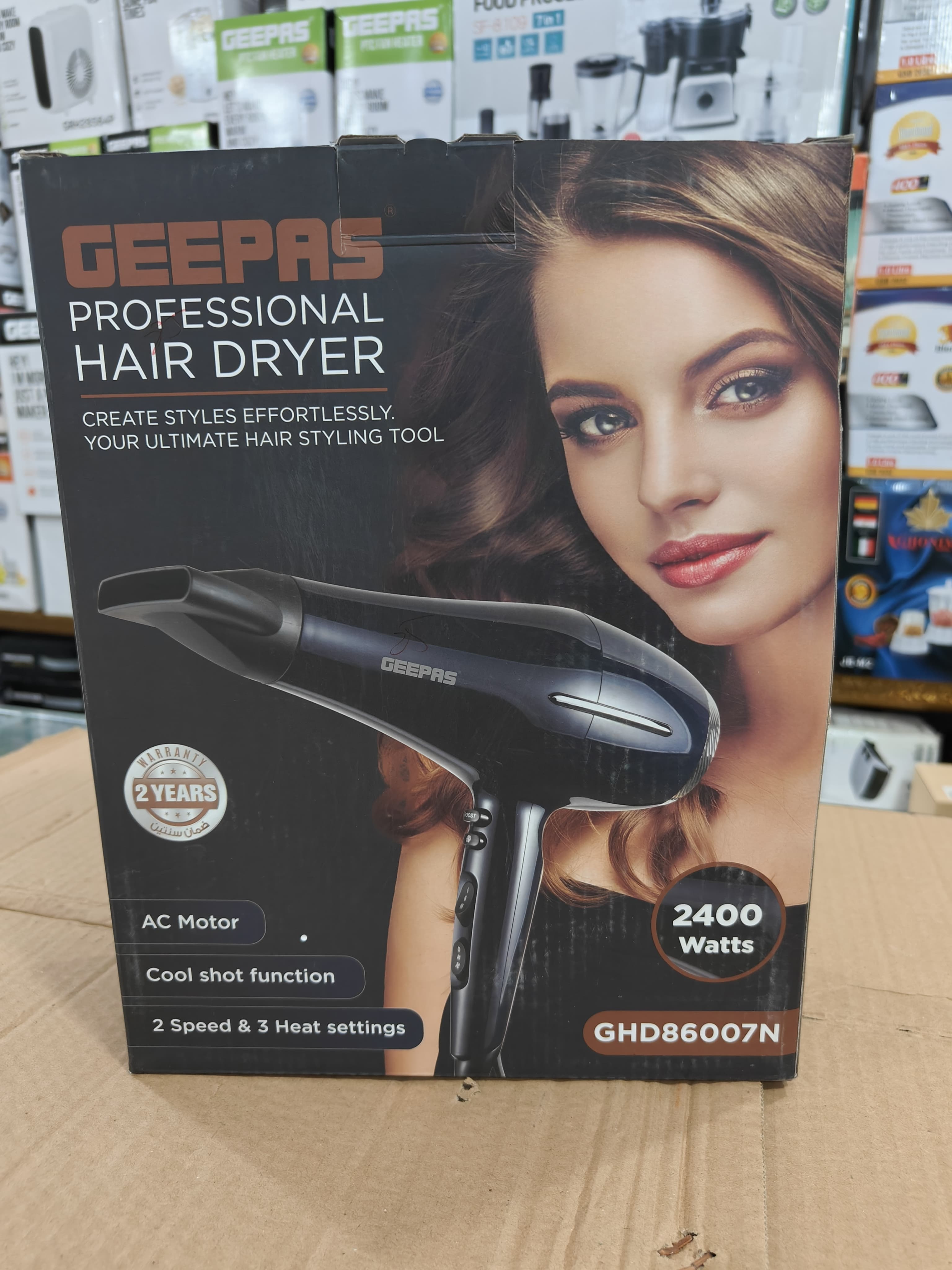 GEEPAS professional hair dryer 86007