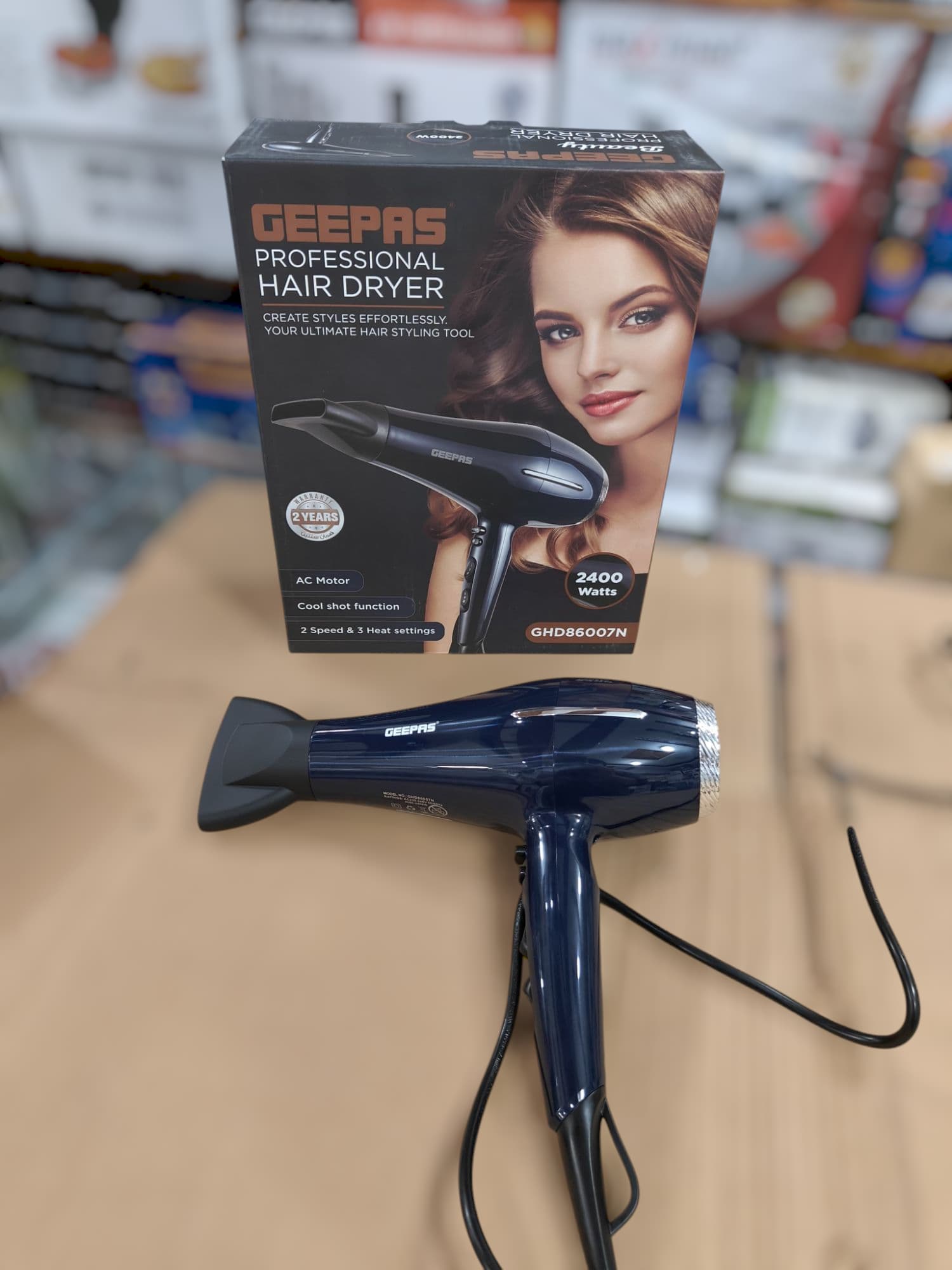 GEEPAS professional hair dryer 86007