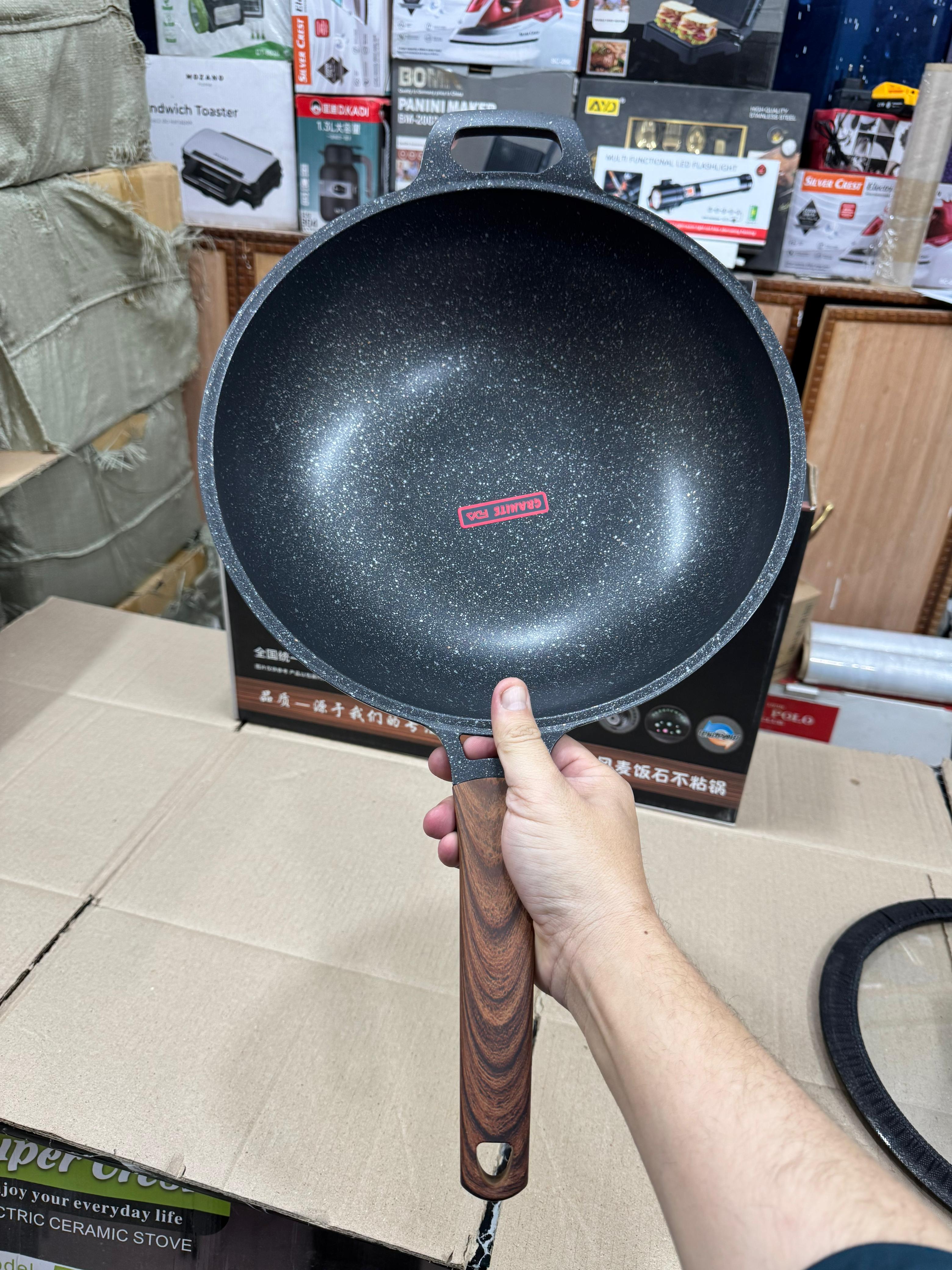 lot imported Granite 32cm fry pan