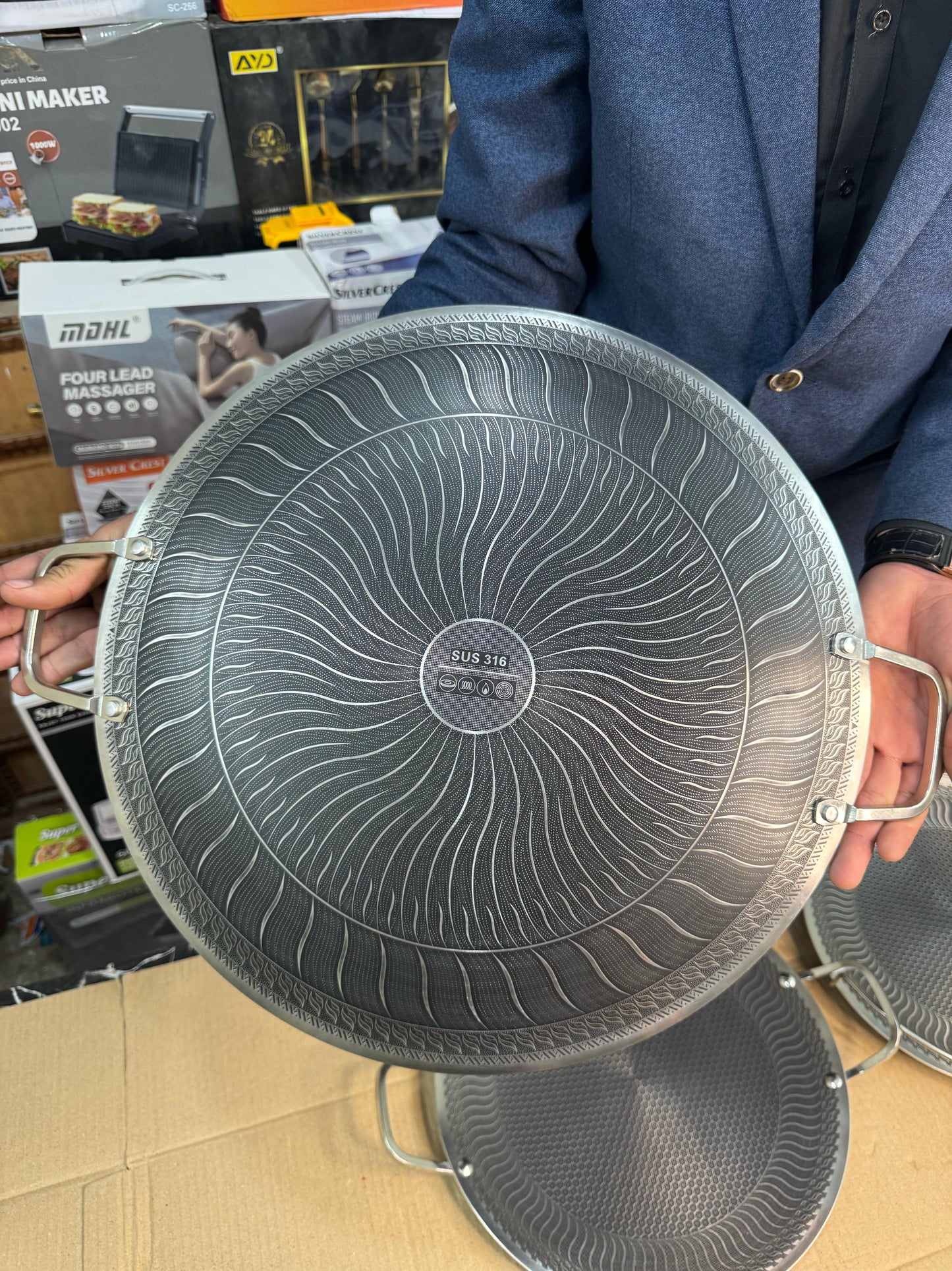 Germany lot 42cm honeycomb lesser coating tawa