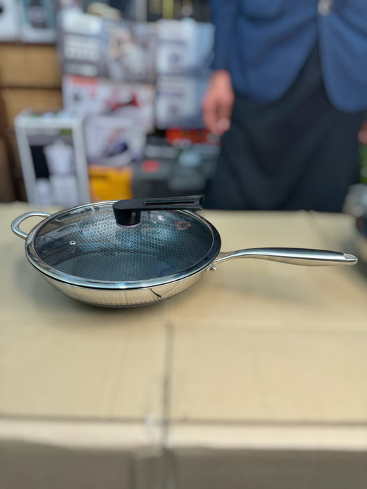 36cm Germany lesser honeycomb fry pan & handi