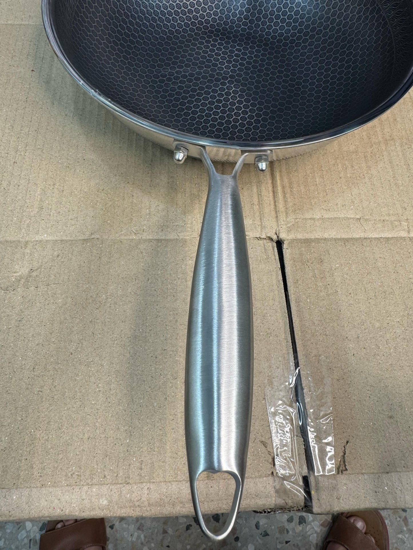 Germany 34cm lesser honeycomb fry pan & handi