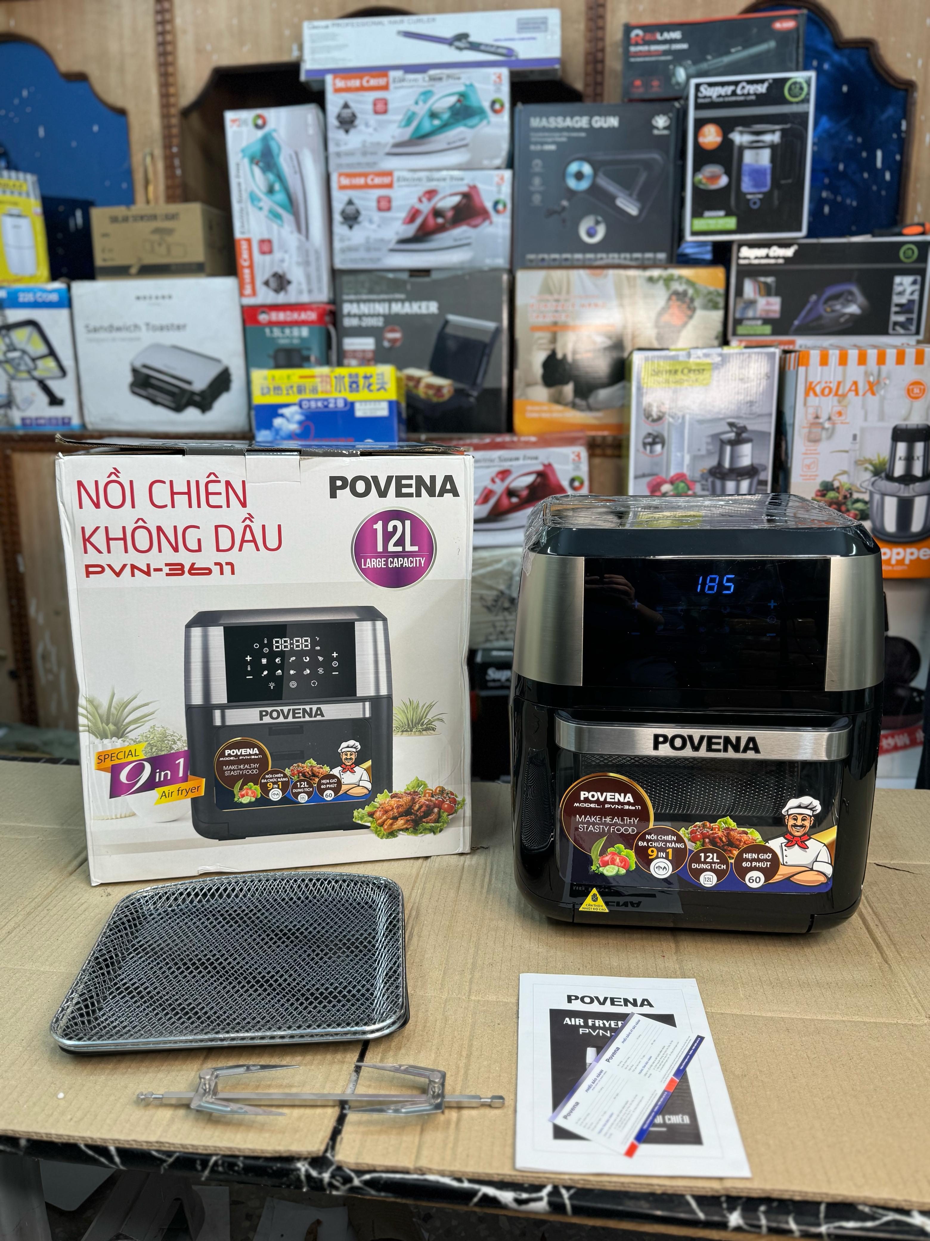 POVENA Vietnam  9 IN 1 Air Fryer Oven 12L Capacity