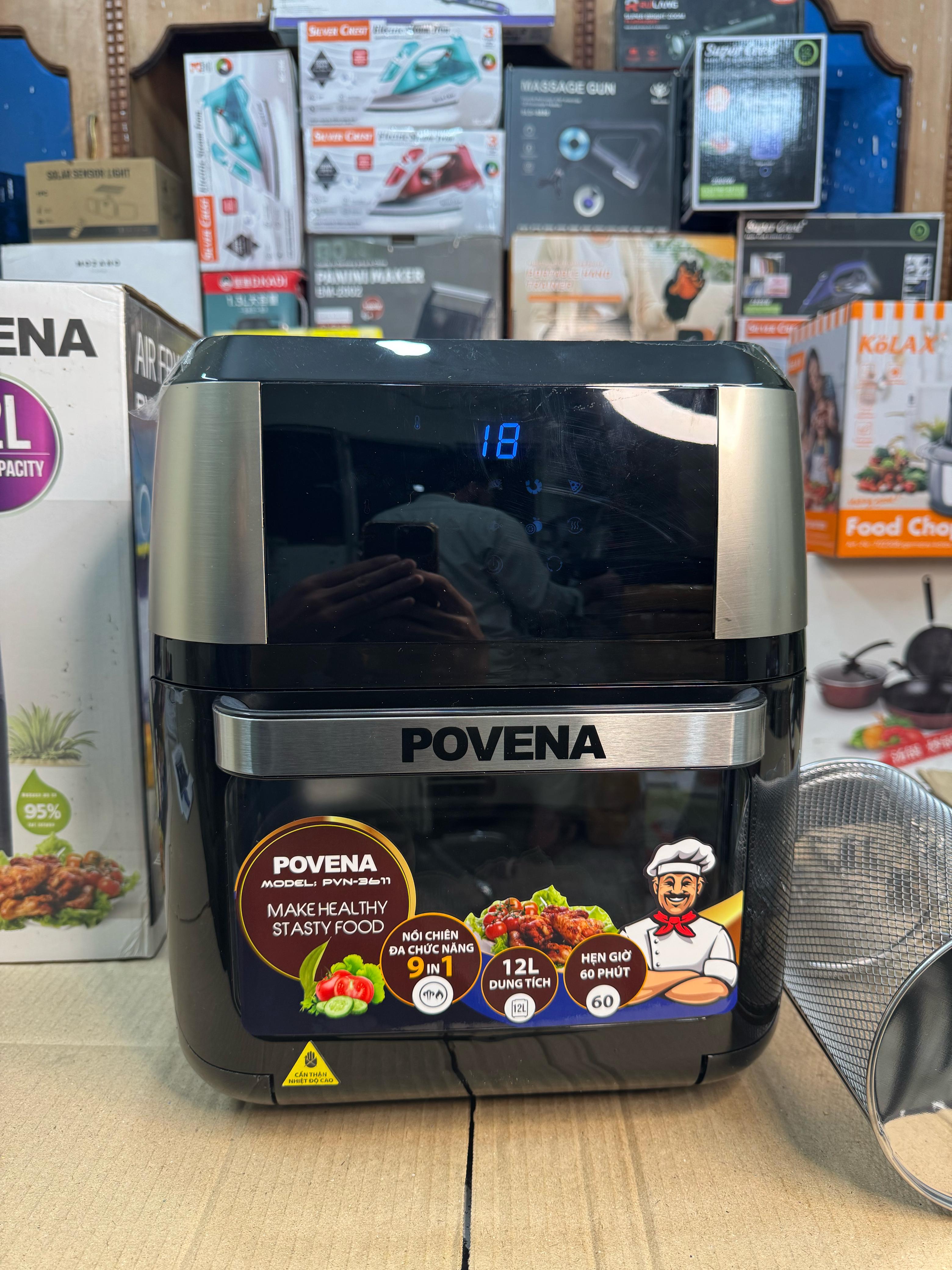 POVENA Vietnam  9 IN 1 Air Fryer Oven 12L Capacity