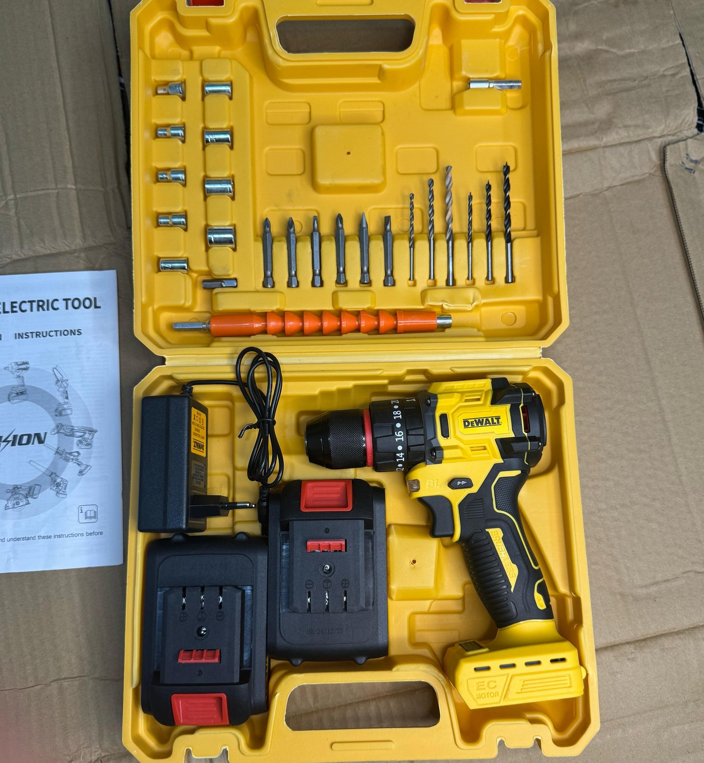 Dewalt brushless commercial drill machine set 36v