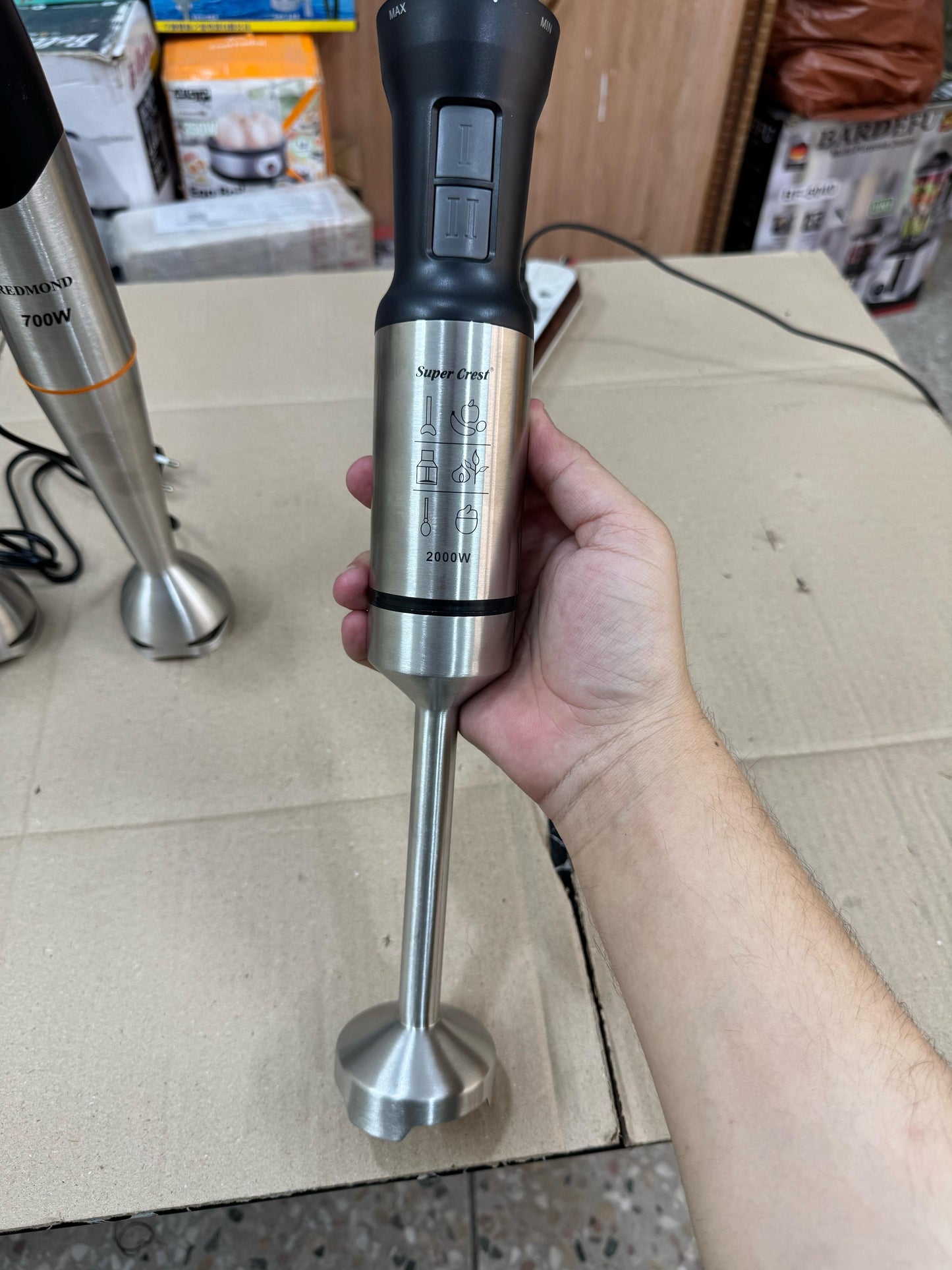 super crest , Kolax , Redmond hand blender