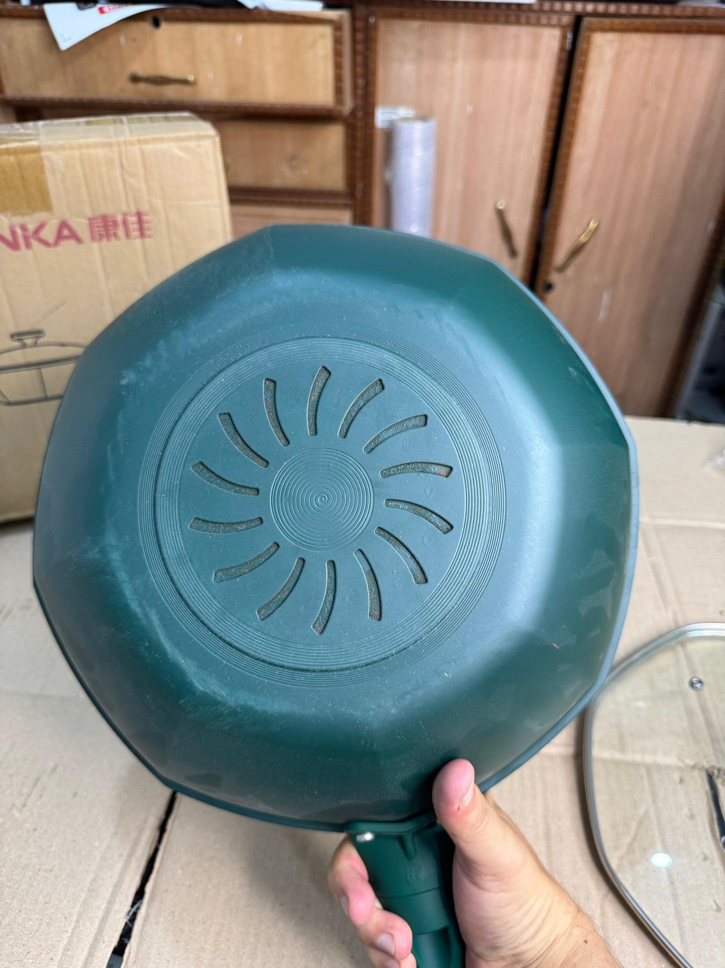 konka 32cm  granite deep frypan