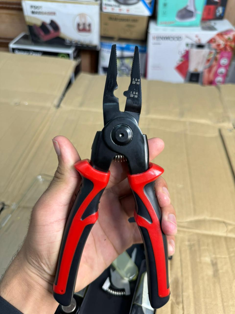 Multifunctional 5 in 1 Pliers Interchangeable Head Set Steel Wire Pliers Set