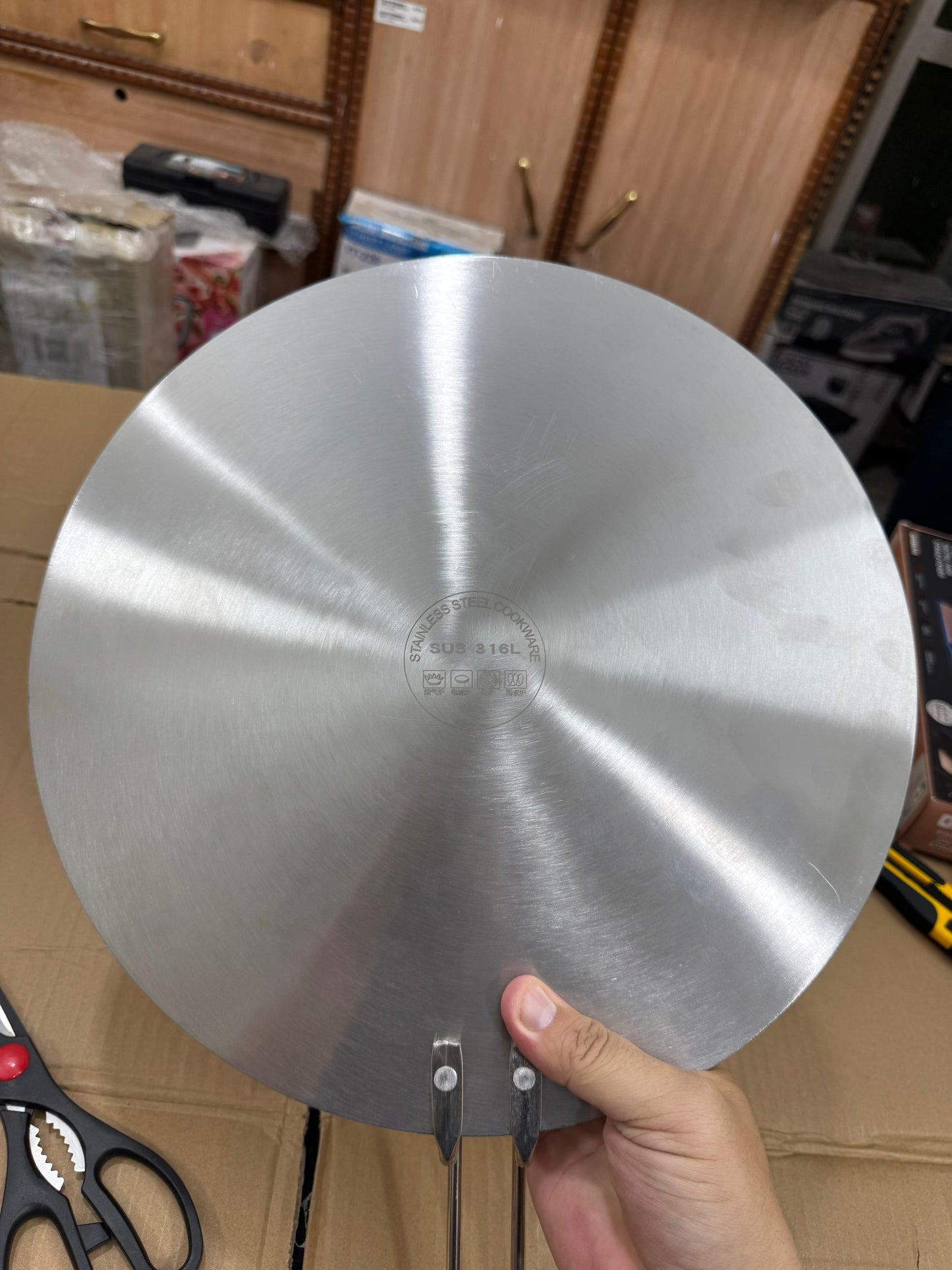Lot imported 34 cm honeycomb lesser coating tawa