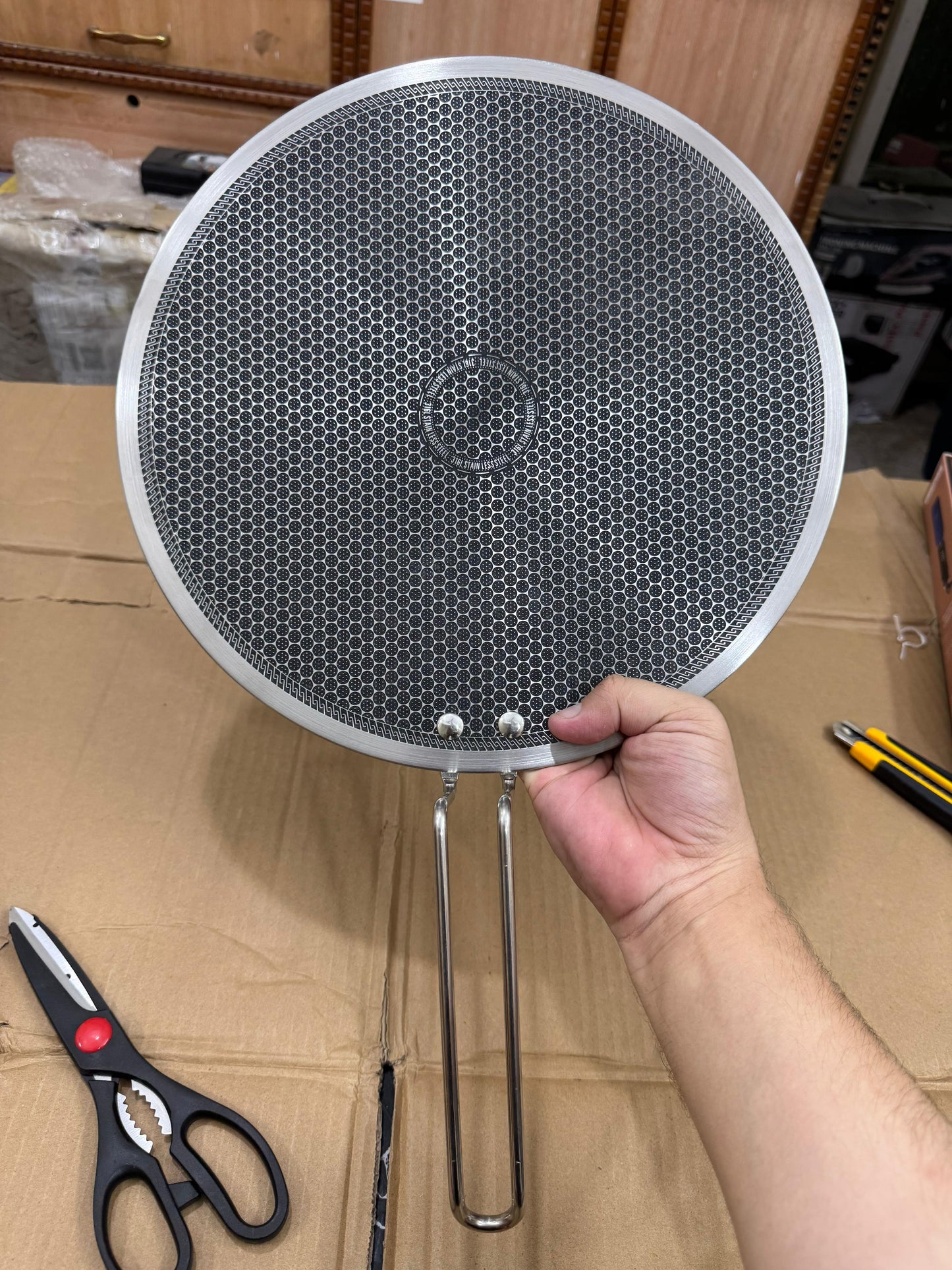 Lot imported 34 cm honeycomb lesser coating tawa