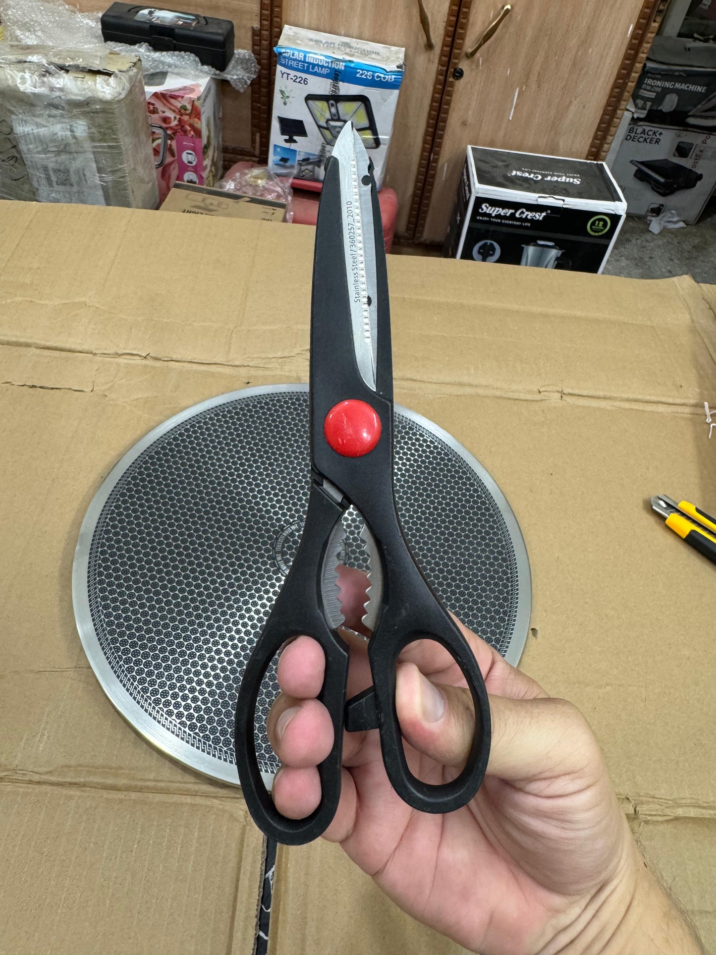 Lot imported 34 cm honeycomb lesser coating tawa