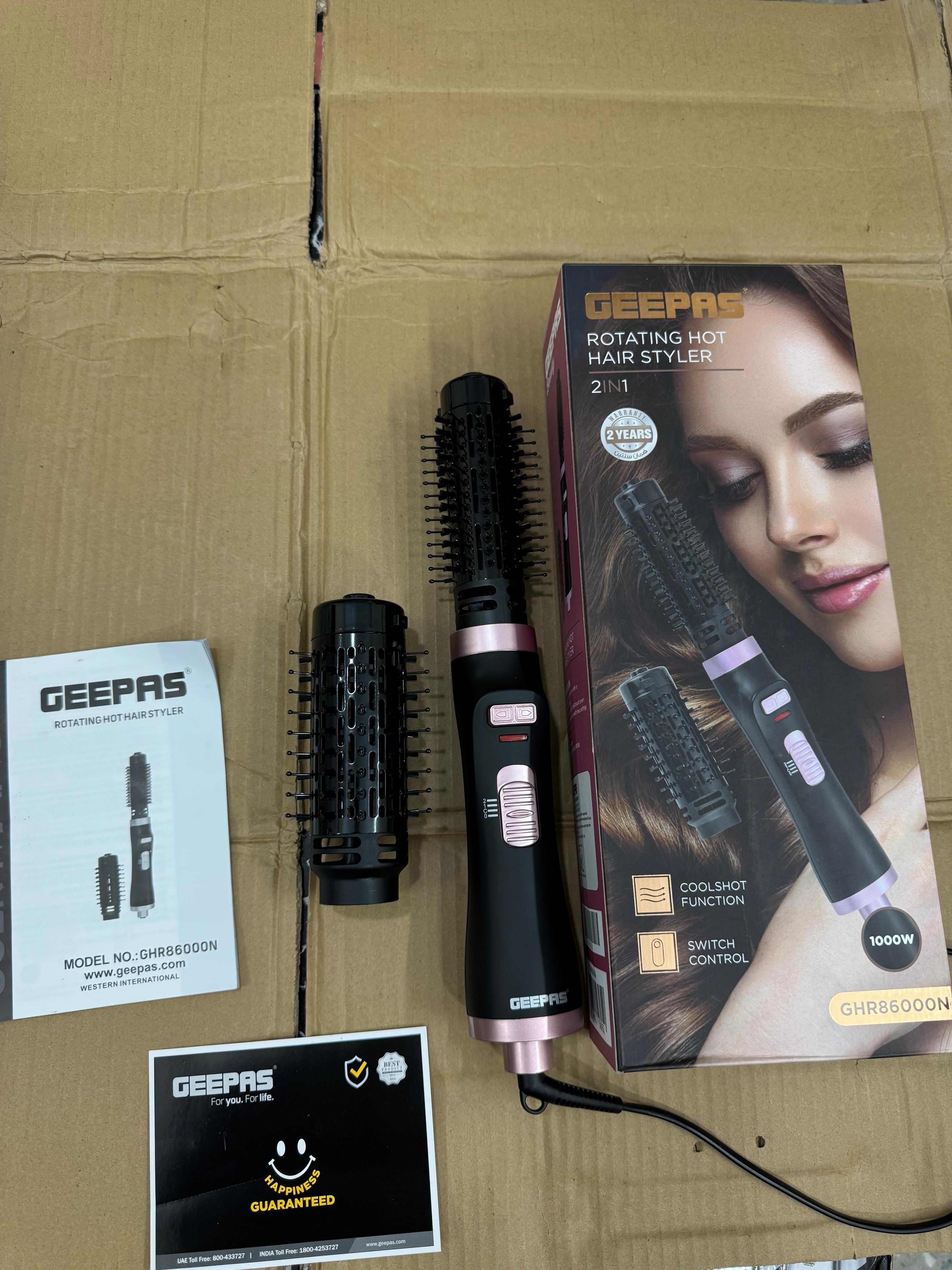 Geepas rotating hot hair styler GHR 86000N