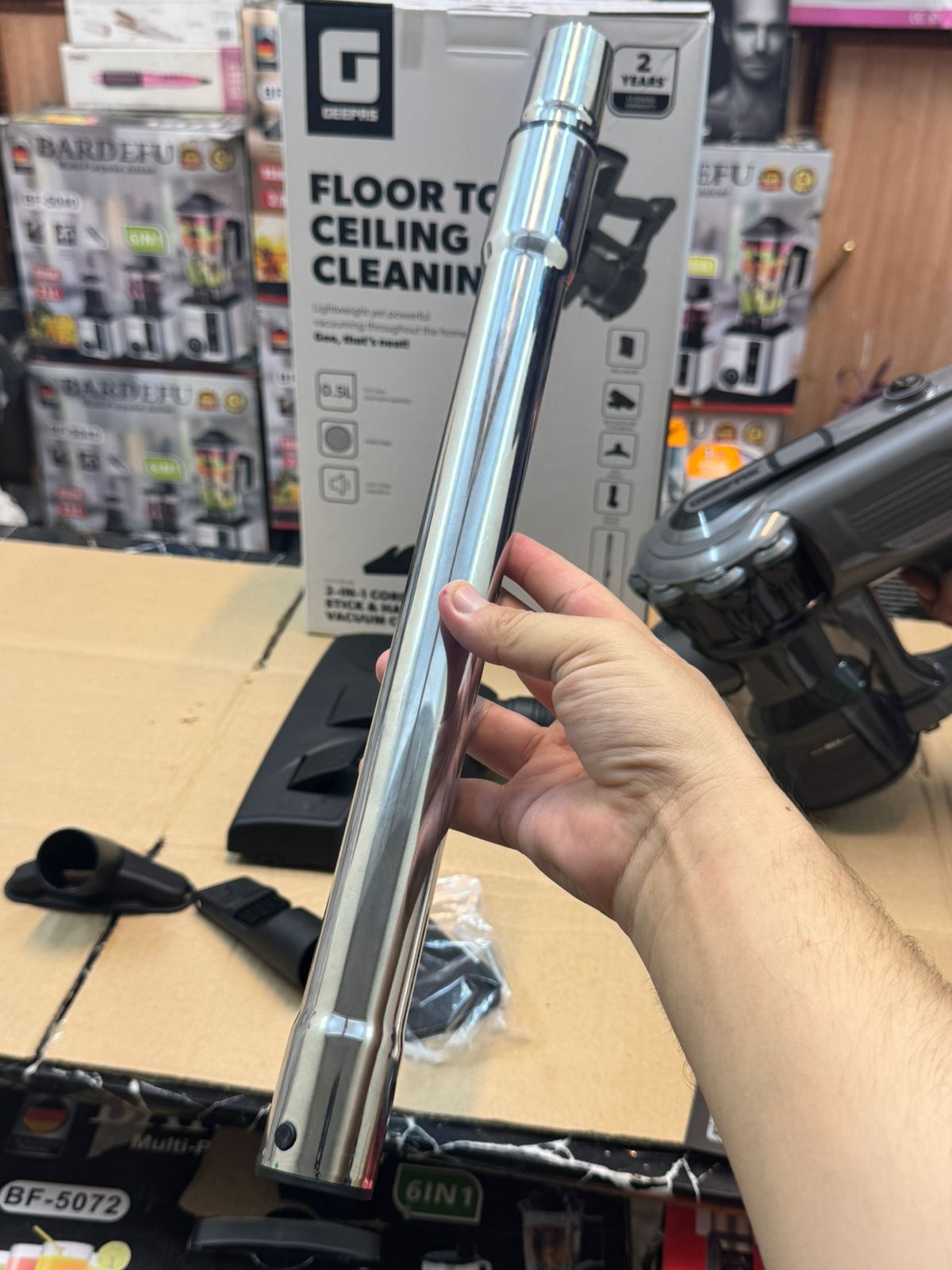 Geepas 2 in 1 corded stick vacuum cleaner GVC 19036