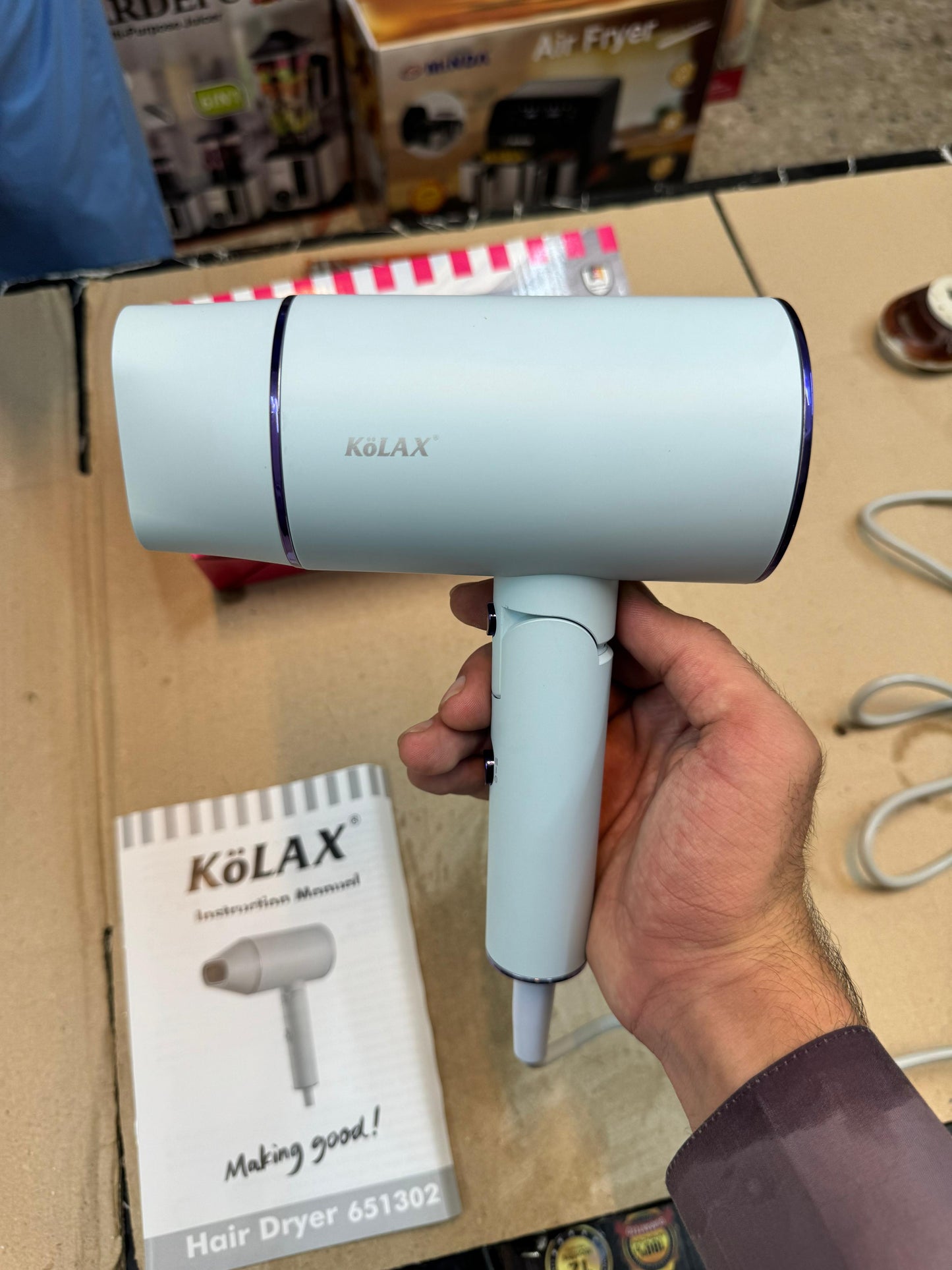 Kolax professional foldable hair dryer 2100w