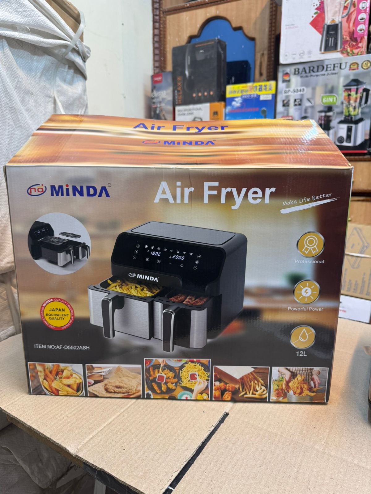 MINDA 12 litter dual  bosket air fryer