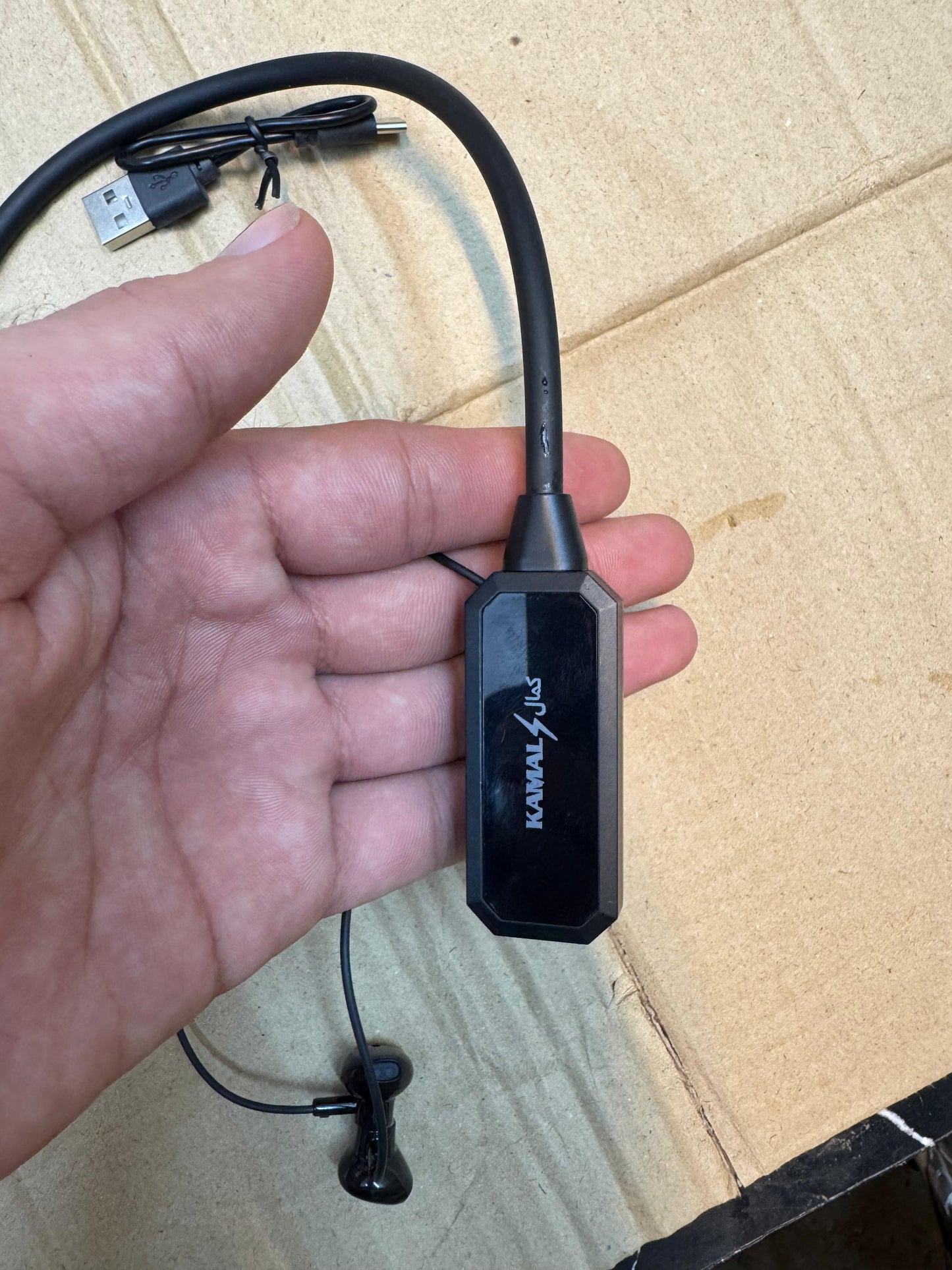 Wireless Sports Neckband Changer Compatible with Android/iOS (Black)