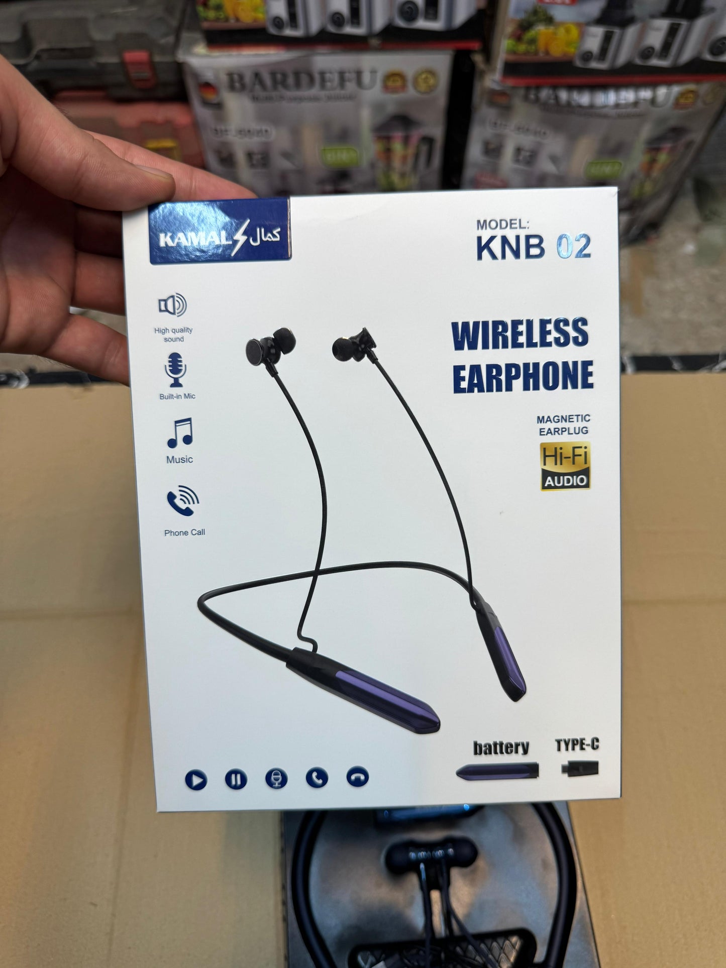Wireless Sports Neckband EARPHONE Extra Battery Compatible with Android/iOS