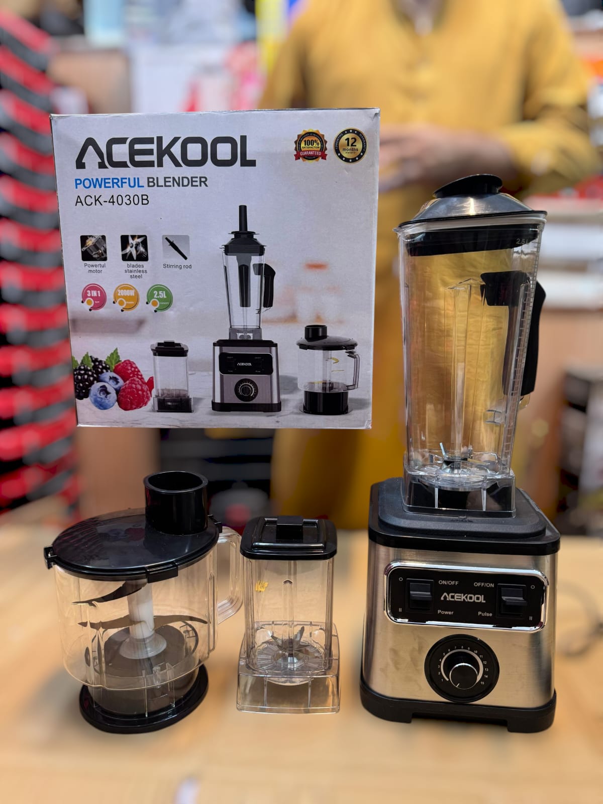 ACEKOOL stainless steel 3 in 1  blender set