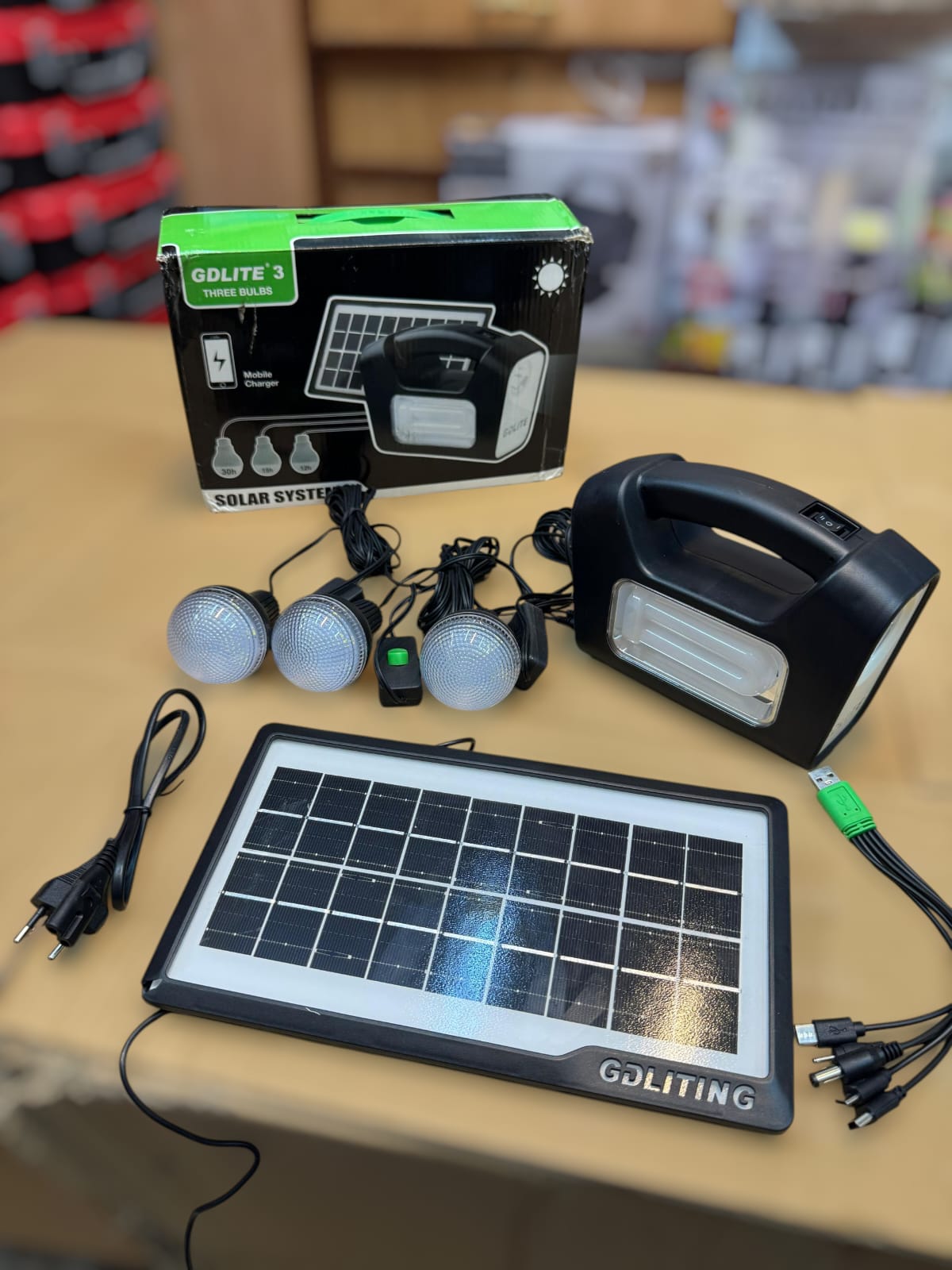 multifunction camping solar light set