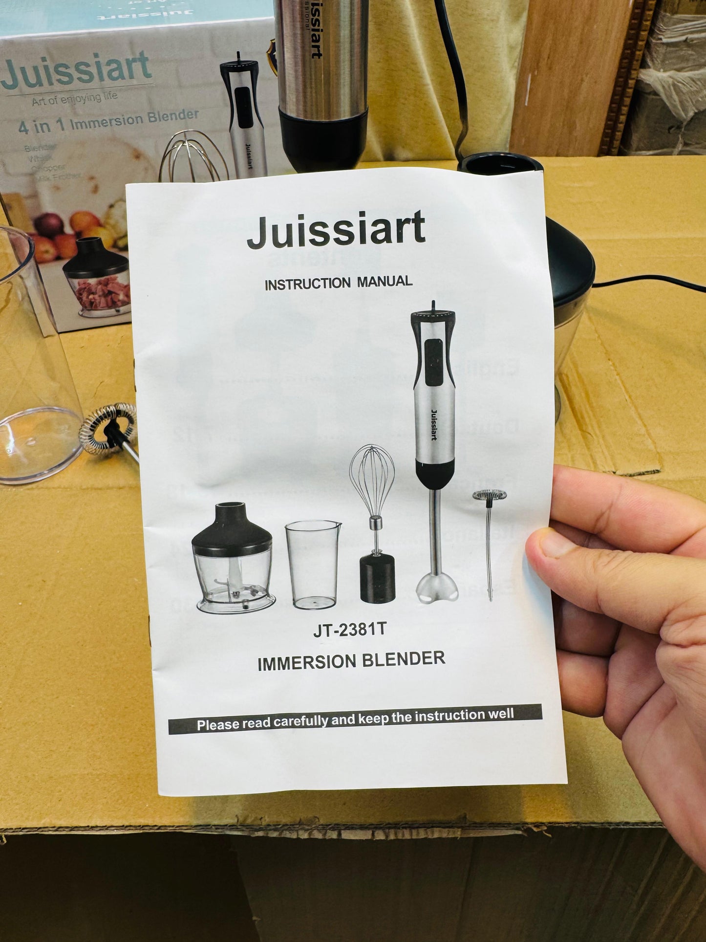 Juissiart 800W Multifunction 4 in 1  Hand Blender