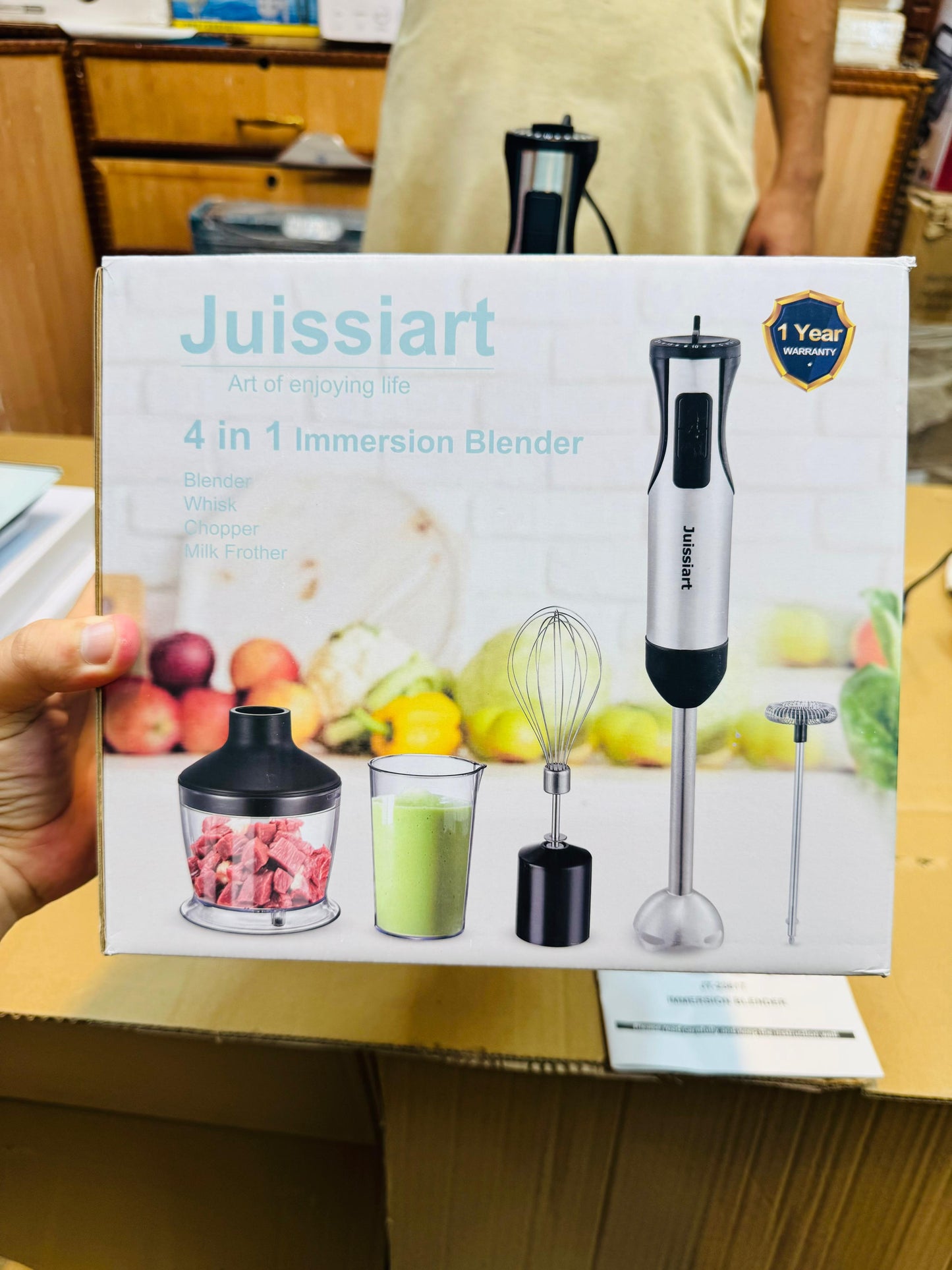 Juissiart 800W Multifunction 4 in 1  Hand Blender