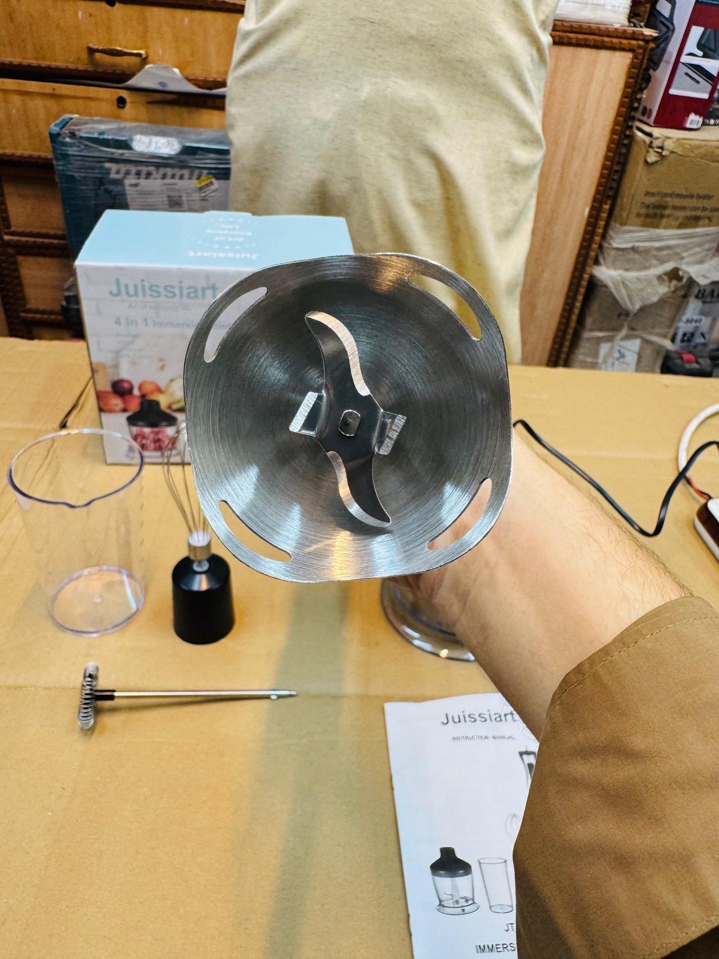 Juissiart 800W Multifunction 4 in 1  Hand Blender