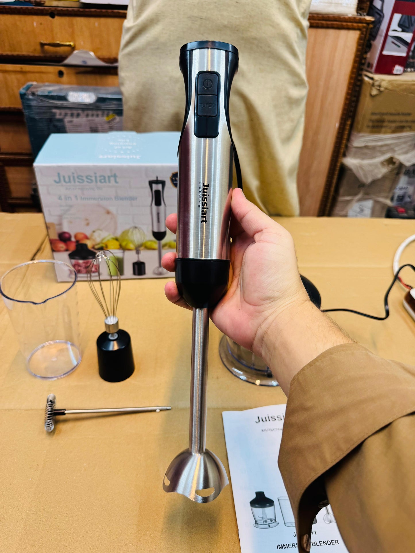 Juissiart 800W Multifunction 4 in 1  Hand Blender