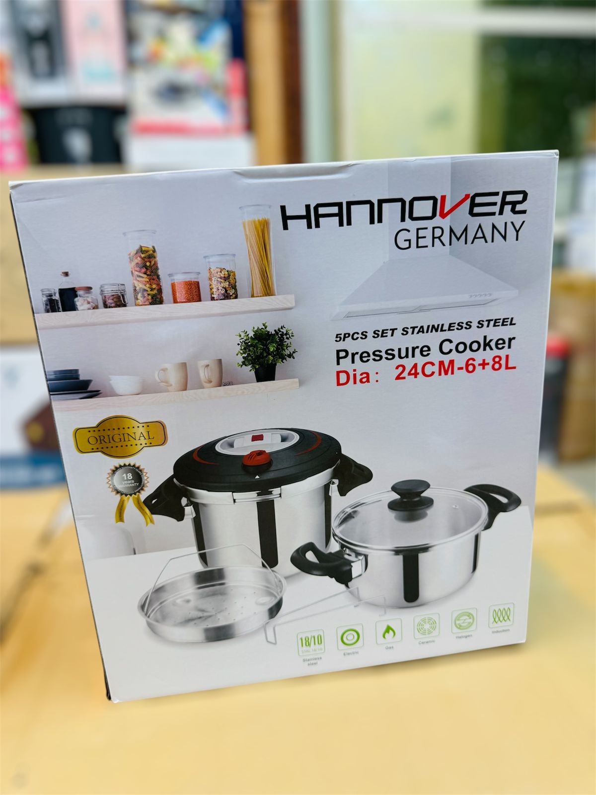 Hannover Germany 3 in 1 pressure cooker set