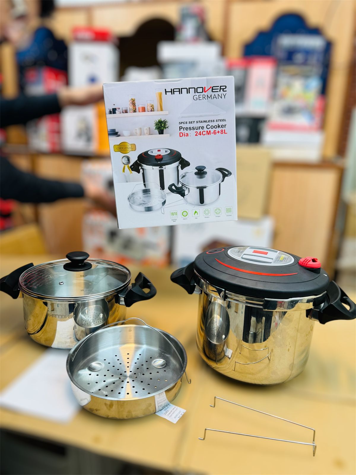 Hannover Germany 3 in 1 pressure cooker set