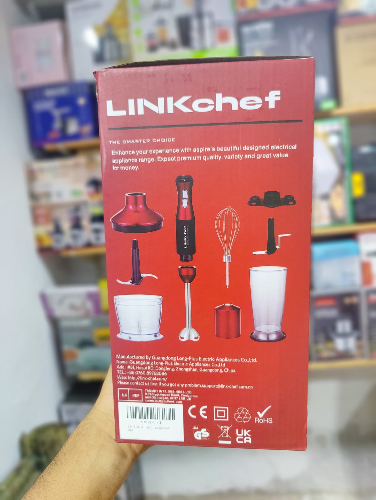 LINKCHEF 5 in 1 hand blender