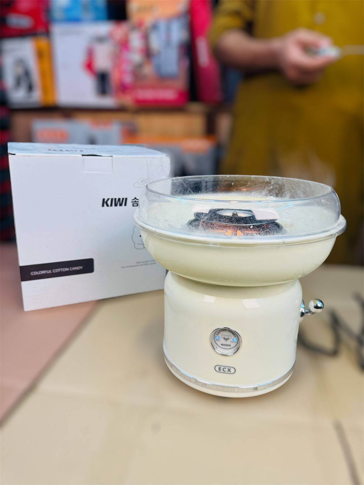 kivi colorful coton candy maker