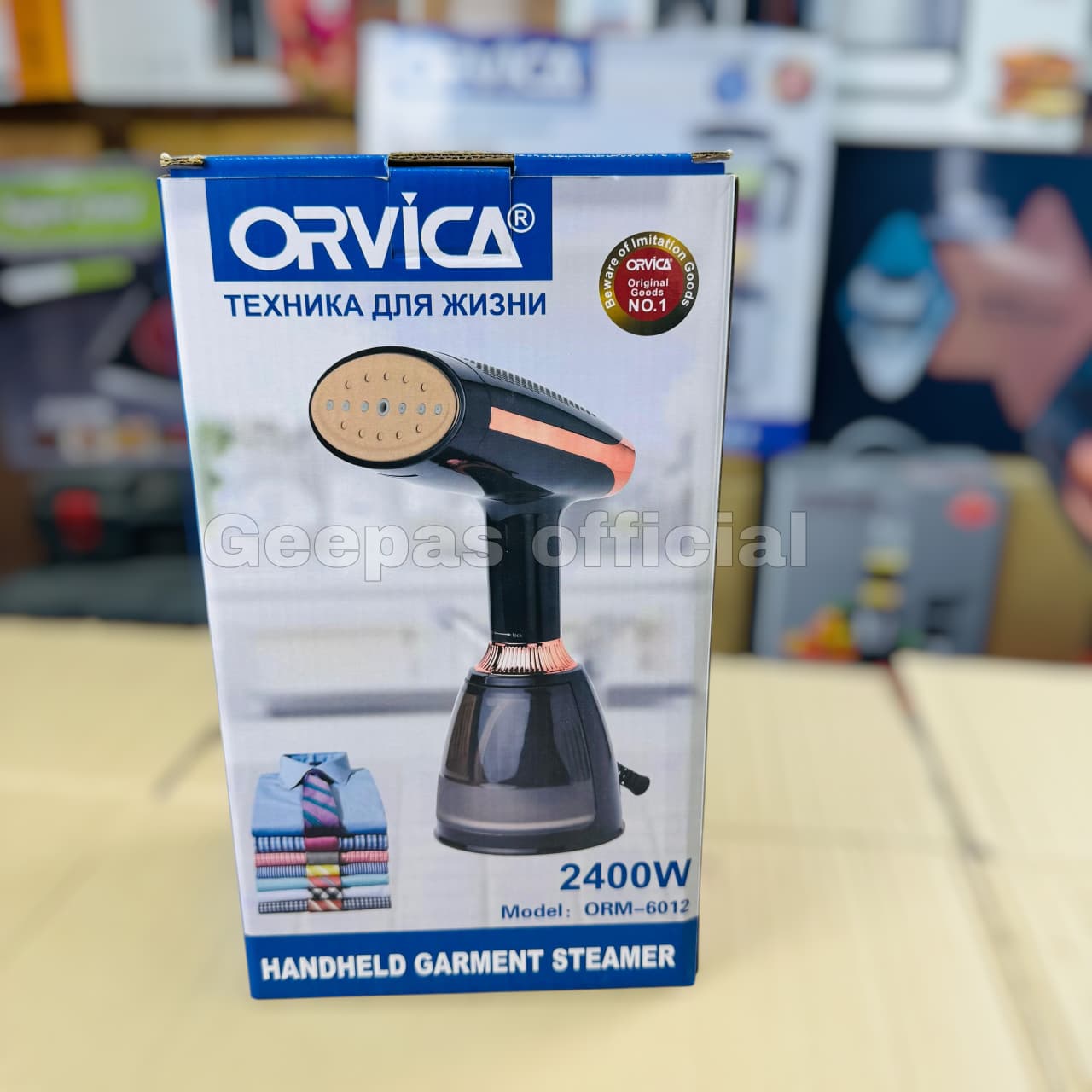 ORVICA hand held multi speed garment steamer