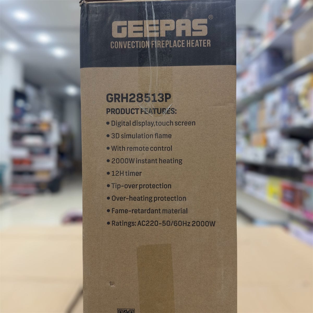 Geepas Convection Fireplace Heater 28513