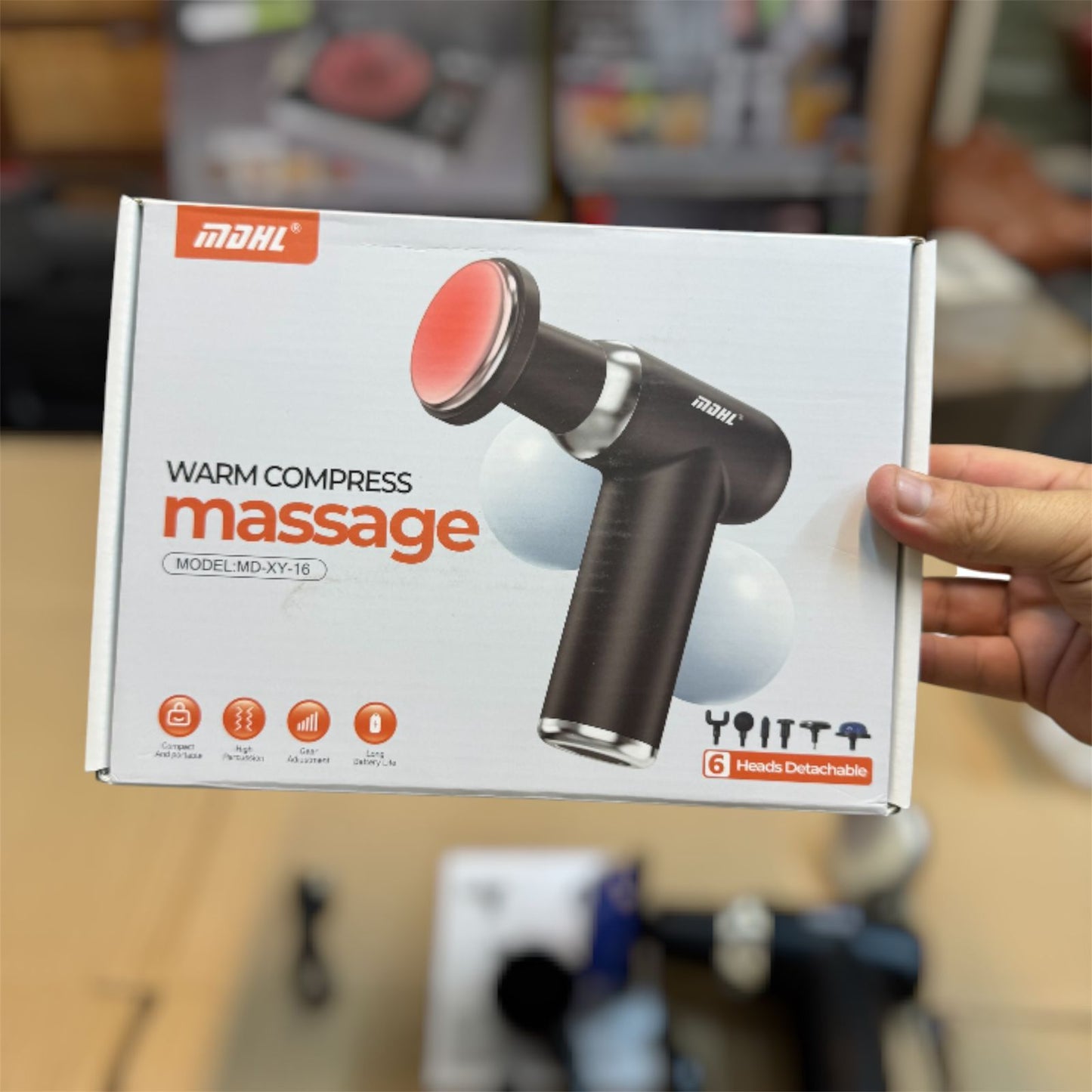 lot imported heating massager with jelly head