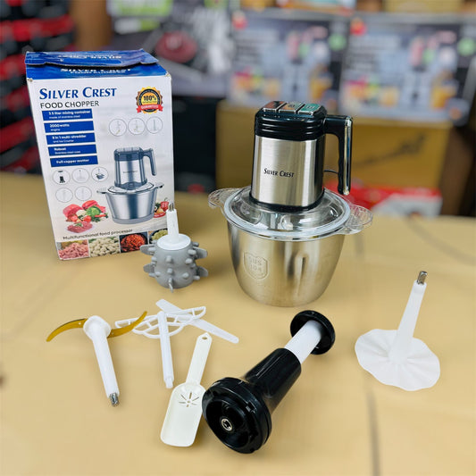 silver crest 8 in 1 electric and manual chopper 3.5L
