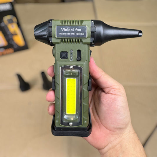 7 in 1 Turbo Jet blower fan Powerful Flashlight with cuter