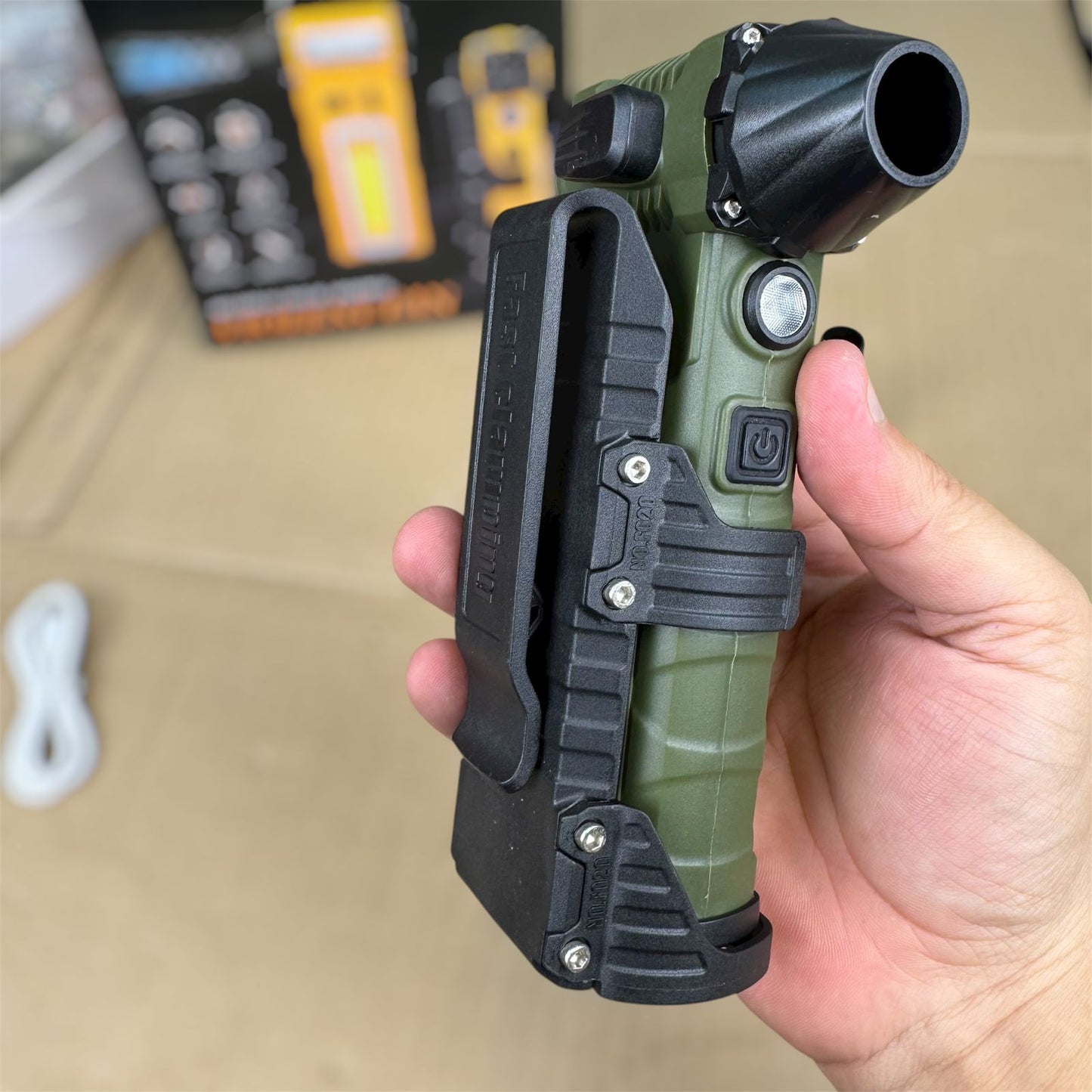 7 in 1 Turbo Jet blower fan Powerful Flashlight with cuter