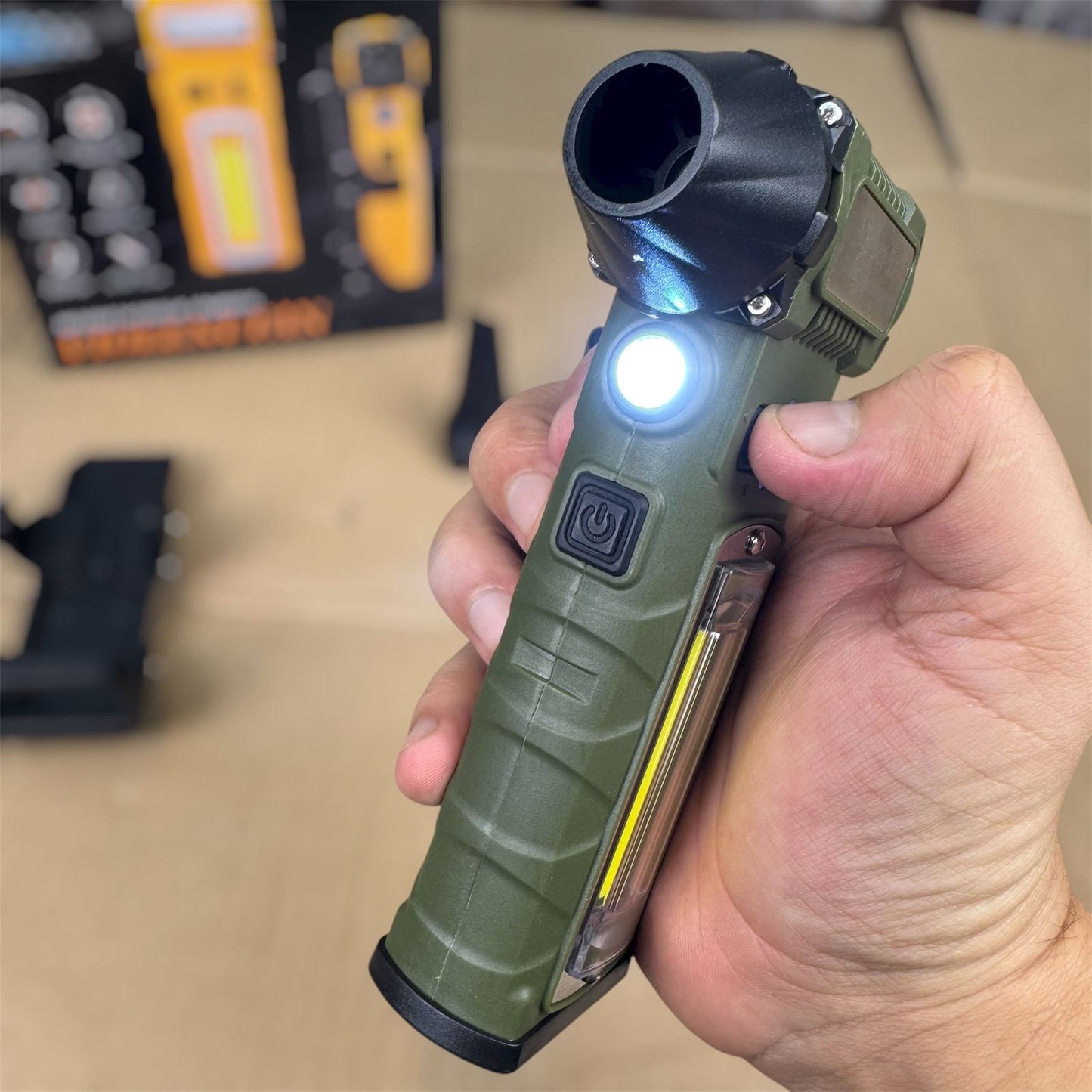 7 in 1 Turbo Jet blower fan Powerful Flashlight with cuter