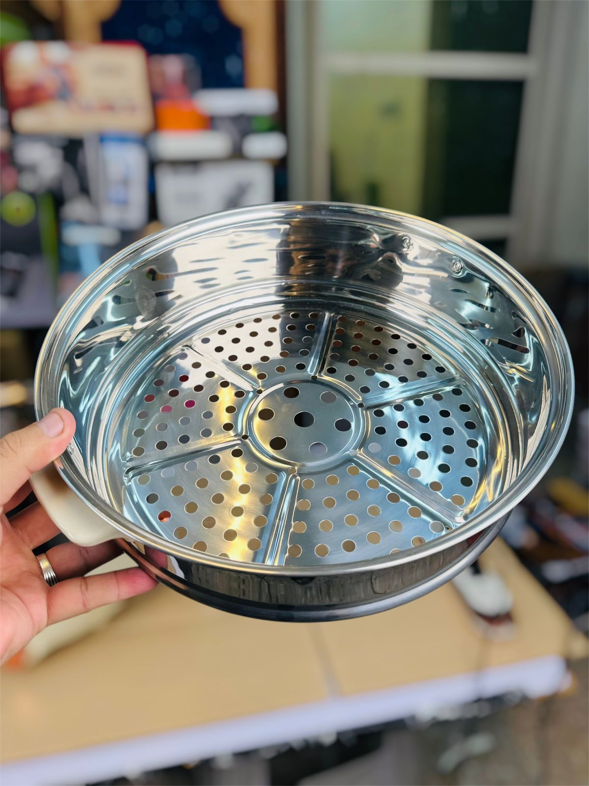 2 in 1  Cooking Pot and 3 layers Food steamer