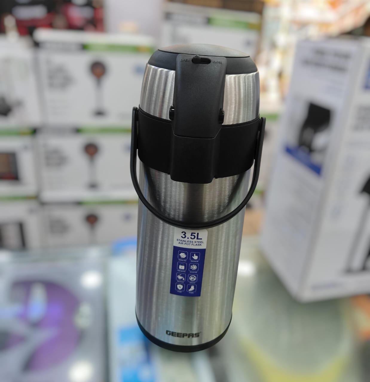 GEEPAS 3.5L stainless steel termos Vacuum Flask GVF5263