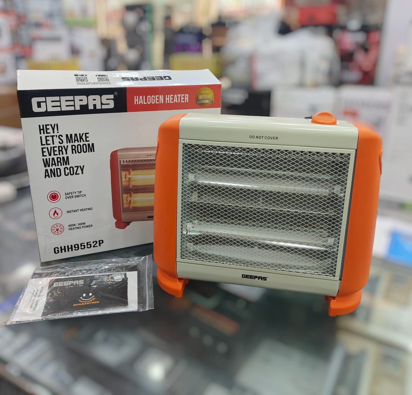 GEEPAS halogen  heater GQH 9552
