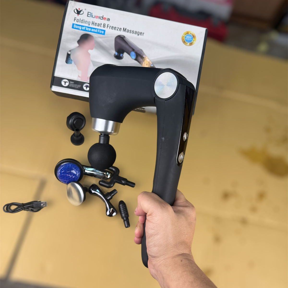 lot  import 10 in 1 foldable heating and cooling massager