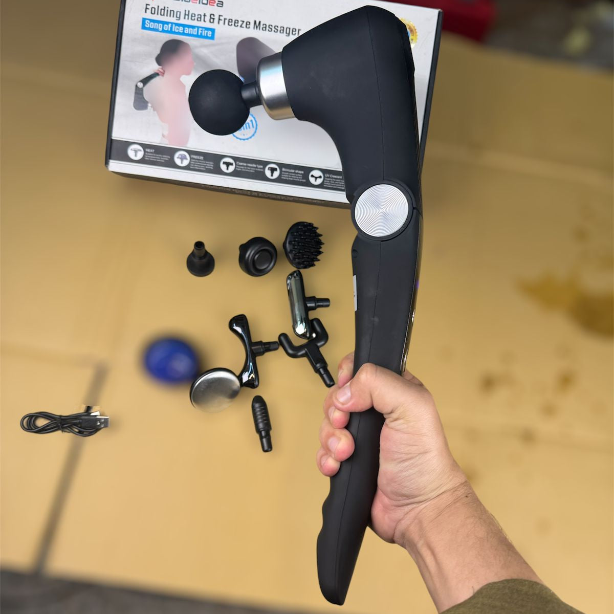 lot  import 10 in 1 foldable heating and cooling massager